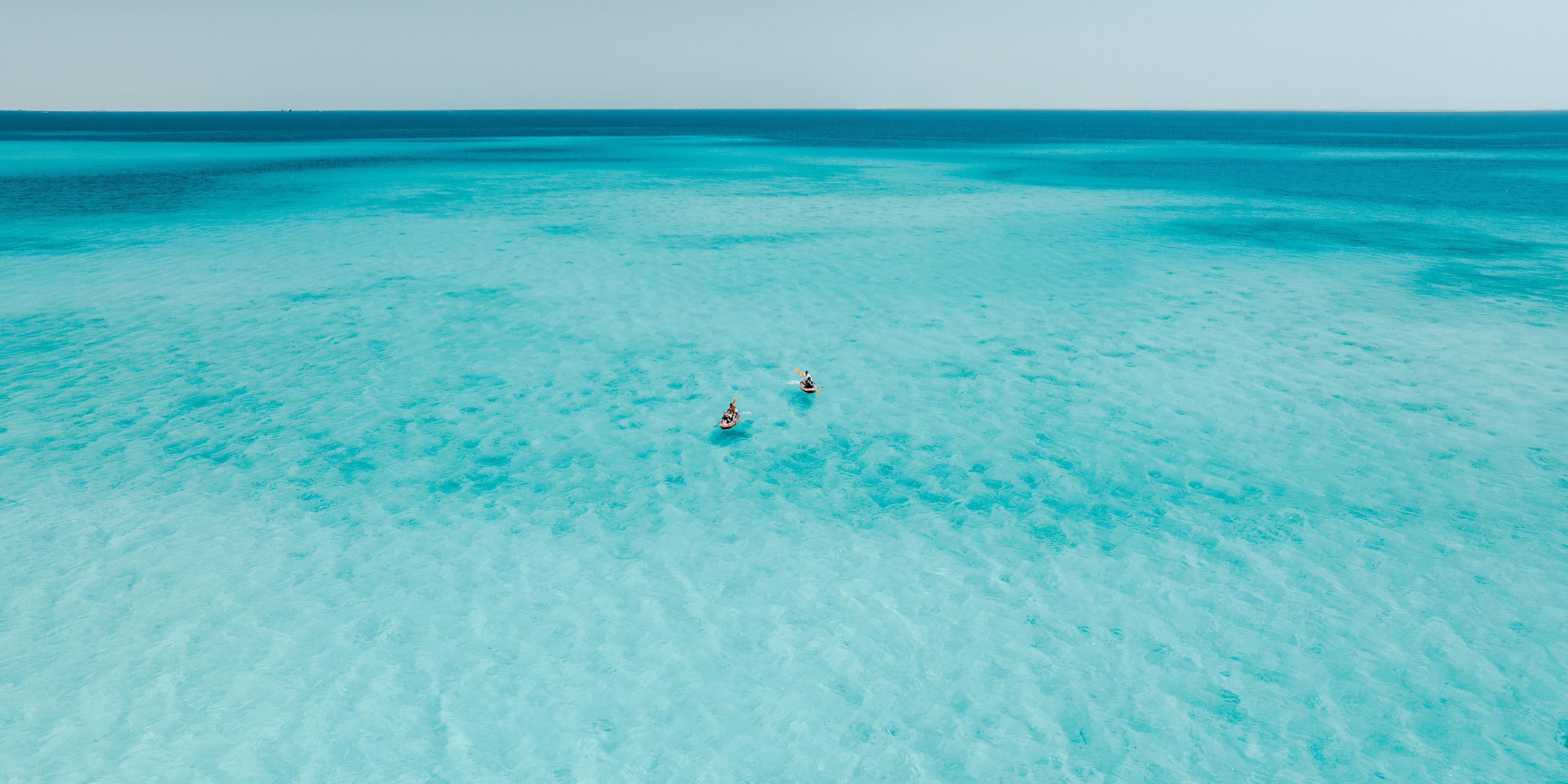 Gaze out over turquoise waters and untouched shores at InterContinental The Red Sea Resort. Whether you're soaking in the sun or watching the sky ignite at sunset, every moment is framed by the island’s natural beauty. Immerse yourself in what feels like a window to paradise.