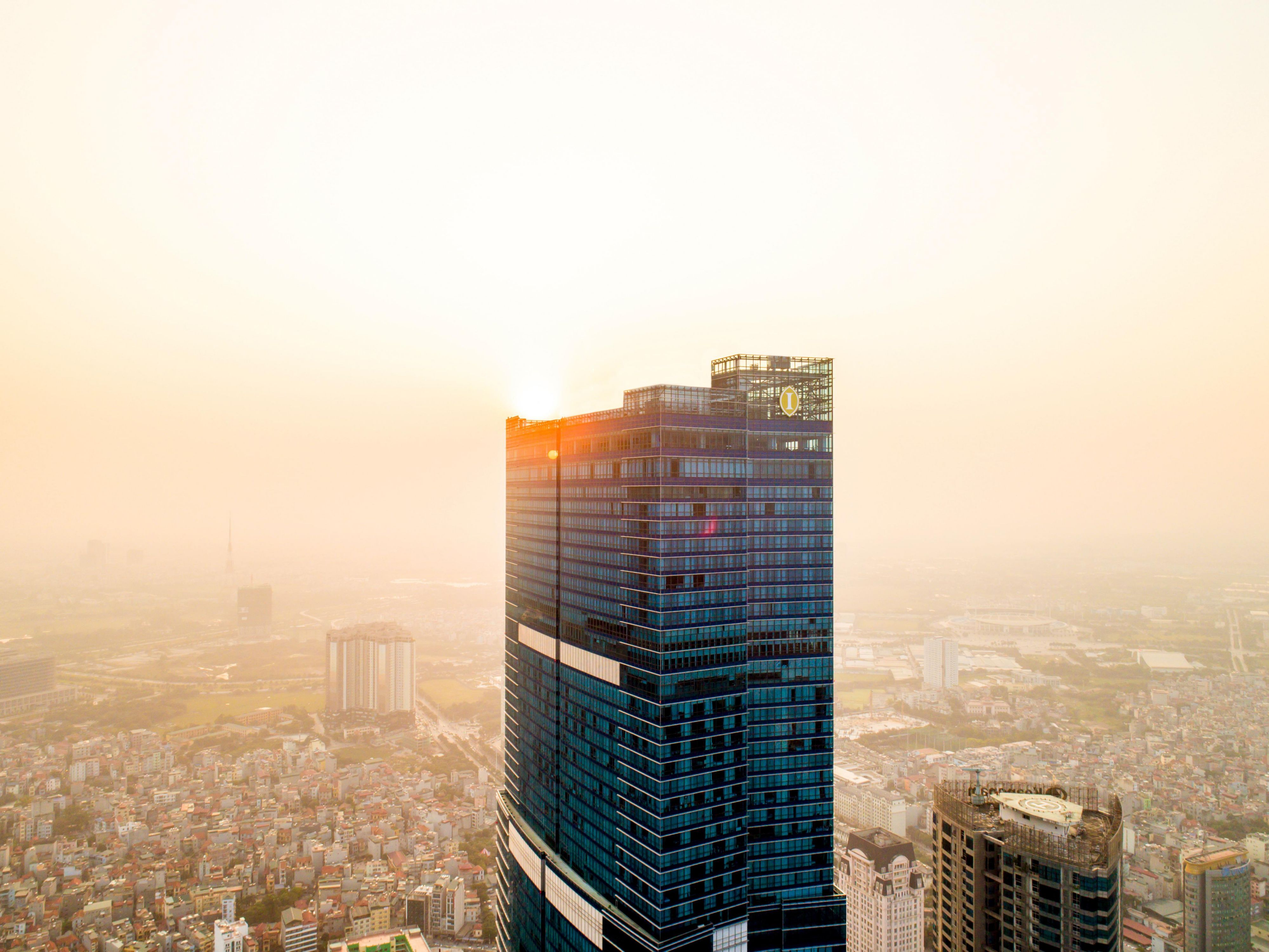 The highest hotel in Hanoi, at 300m above ground level