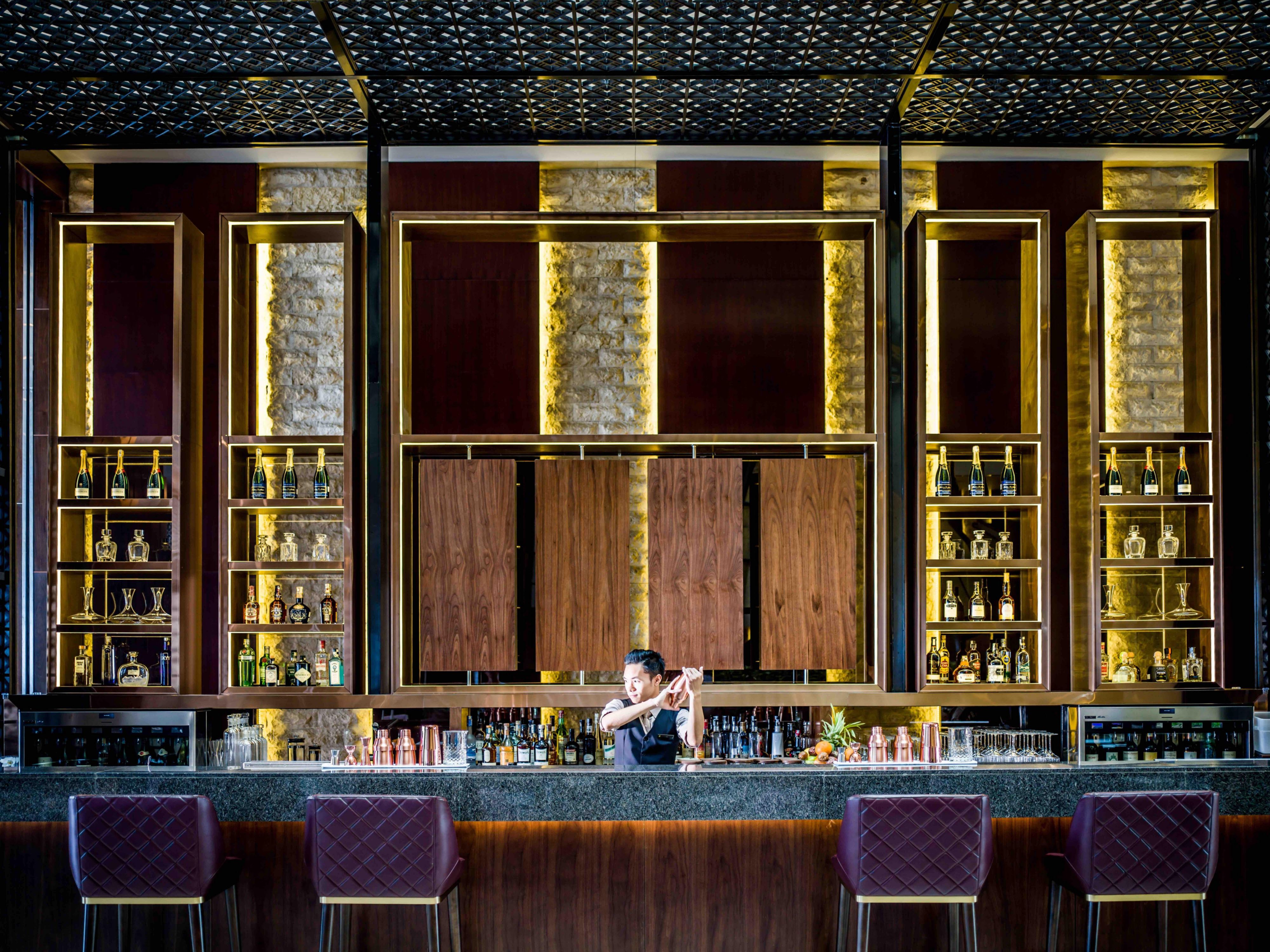 Classic cocktails and wines by the glass at The Hive Lounge