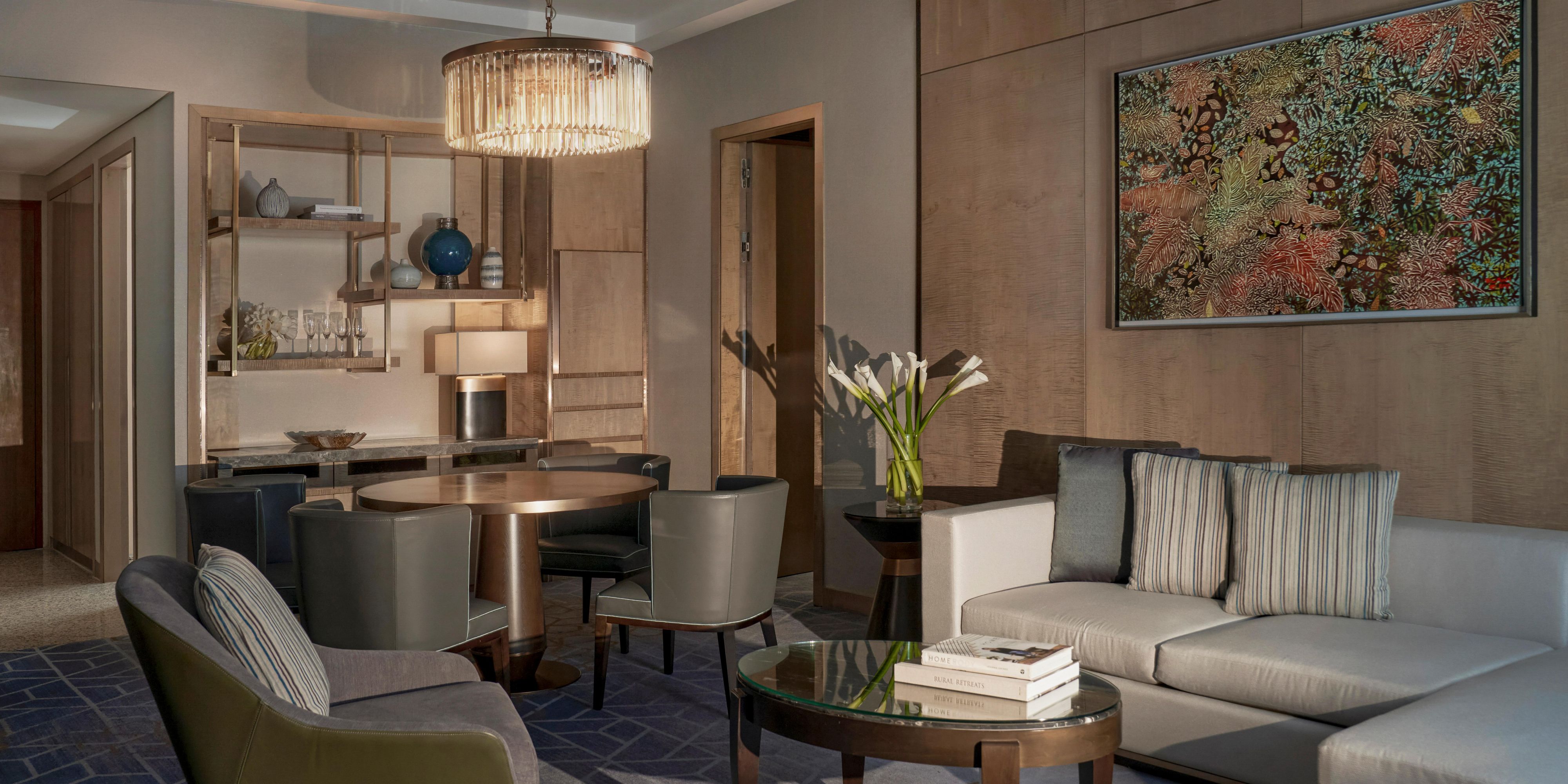 Unparalleled grandeur awaits in the Royal Suite's living room