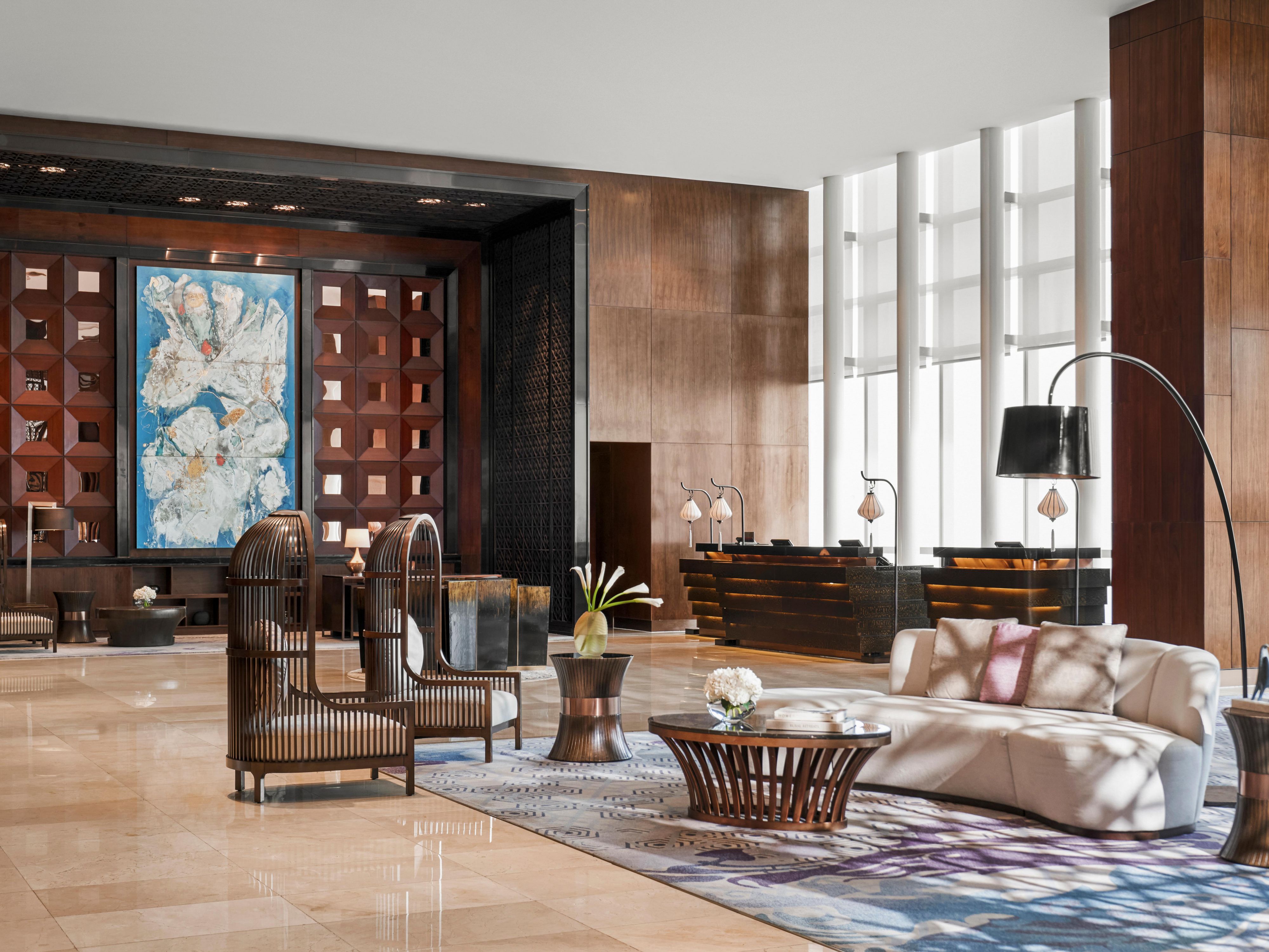 Timeless & elegant hotel lobby, where luxury and comfort meet