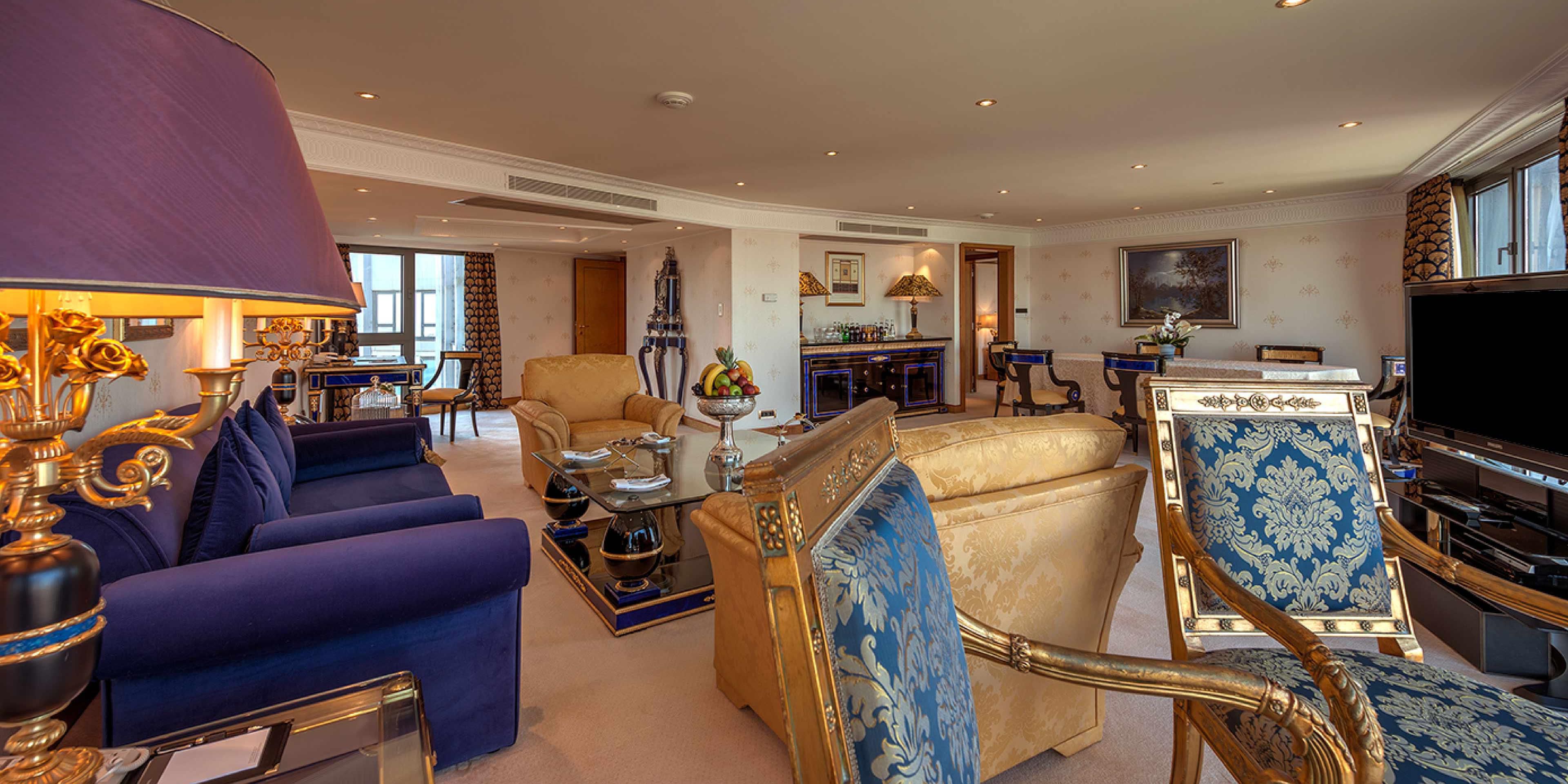 Experience unmatched luxury in our King Presidential Suite 