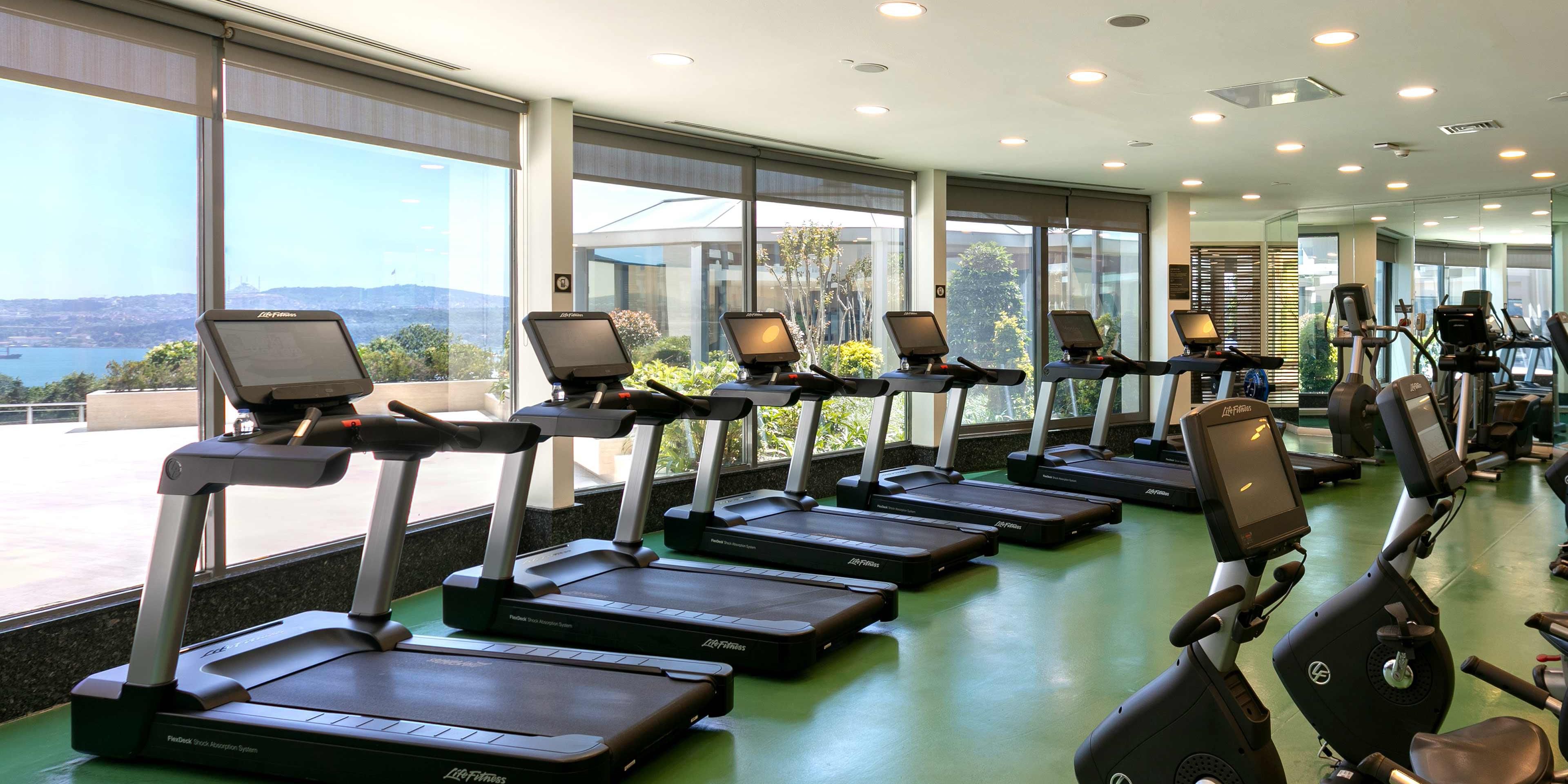 Der moderne Cardio-Bereich im SPA InterContinental ist mit Life Fitnessgeräten ausgestattet und bietet einen atemberaubenden Blick über den Bosporus. Unser erfahrenes Team stellt Ihnen individuelle, auf Ihre Anforderungen zugeschnittene Programme zur Verfügung, die Ihnen helfen fit zu bleiben und einen gesunden Lebensstil zu führen.
