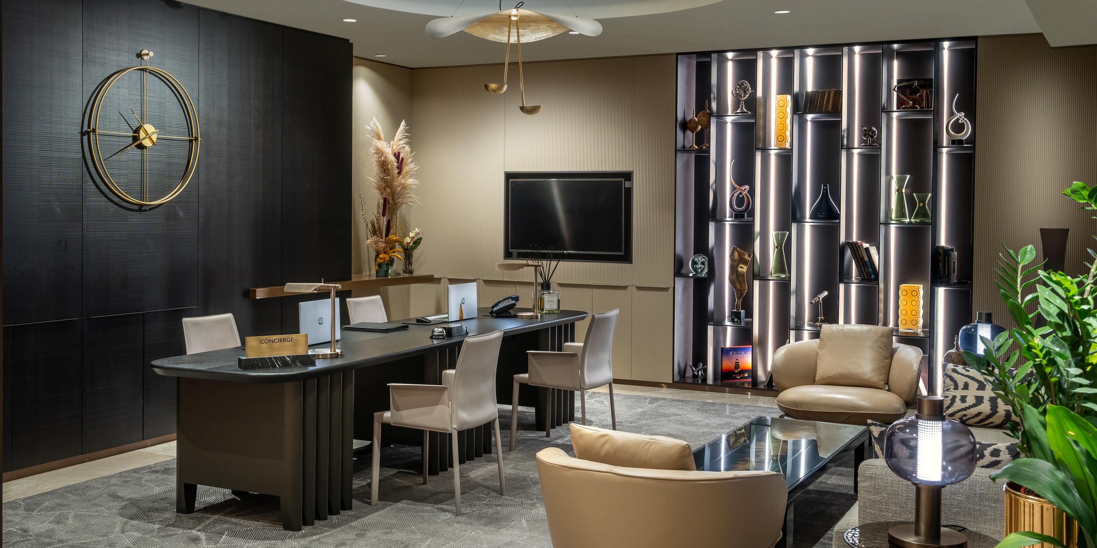 Unser Concierge -Team setzt alles daran, Ihre Erwartungen zu übertreffen. Von Reisevorbereitungen und Restaurantreservierungen bis hin zu privaten Touren und persönlichen Wünschen sorgt unser erfahrenes Team dafür, dass jeder Aspekt Ihres Aufenthalt reibungslos und unvergesslich ist.