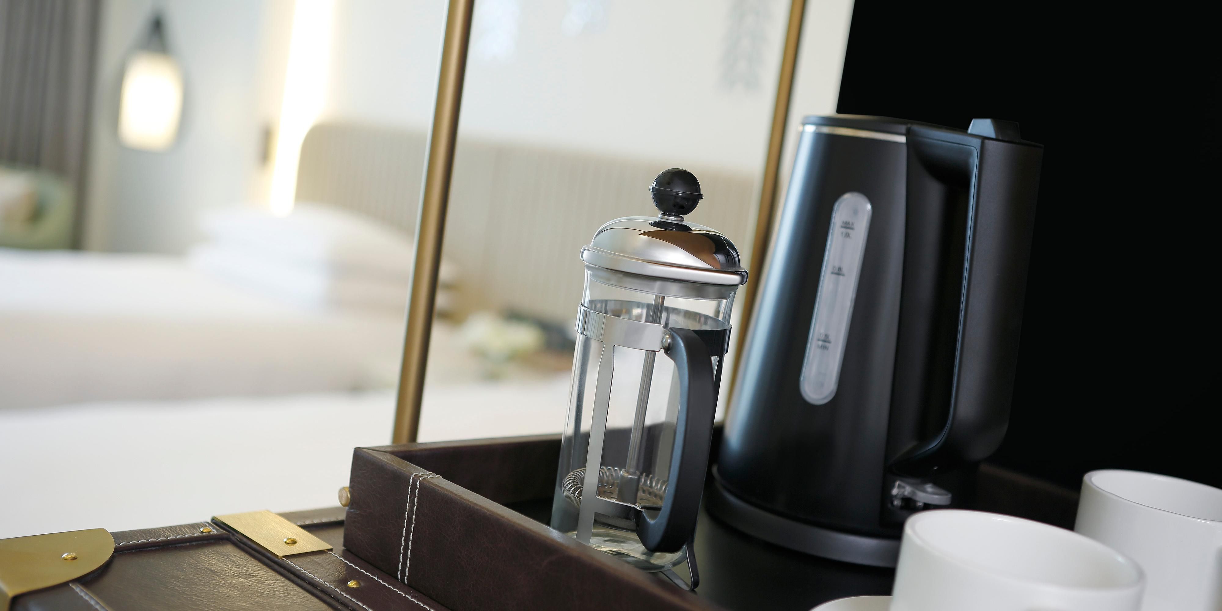 Relish the convenience of in-room tea & coffee making facility
