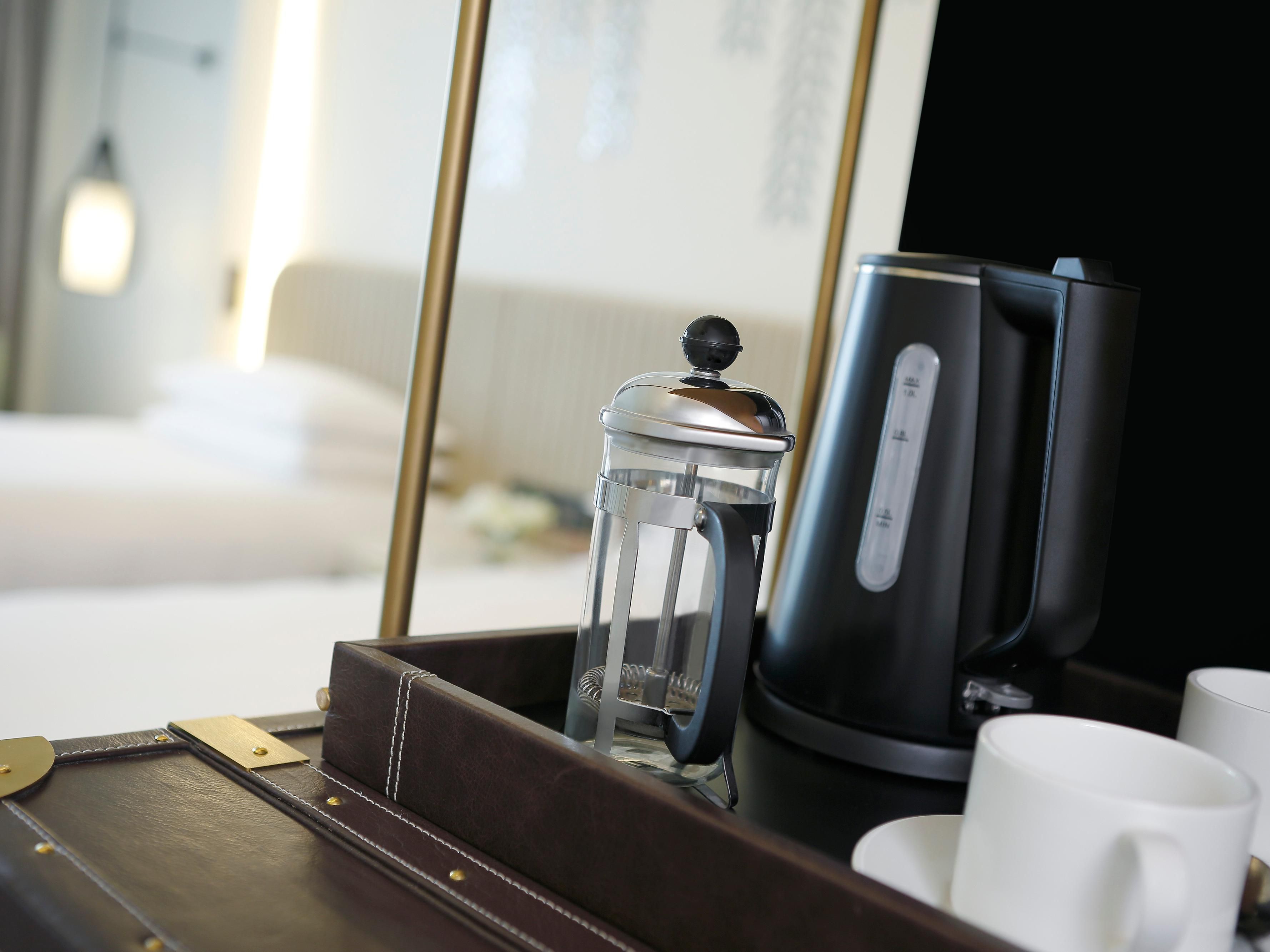 Relish the convenience of in-room tea & coffee making facility