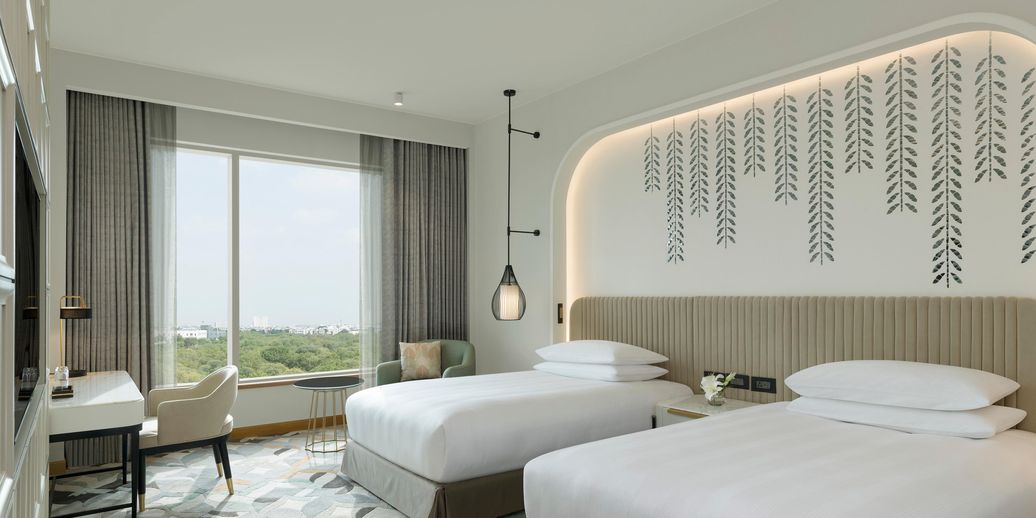 Natural light adds warmth to our inviting & spacious rooms