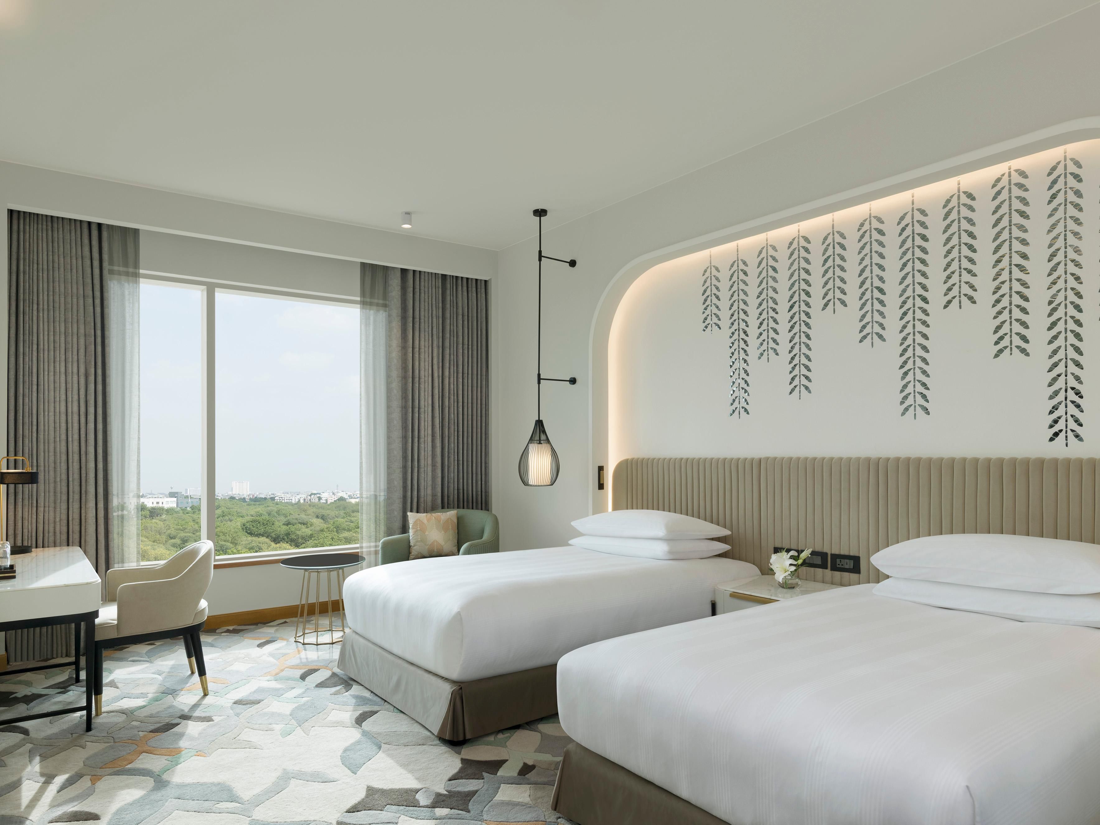 Natural light adds warmth to our inviting & spacious rooms