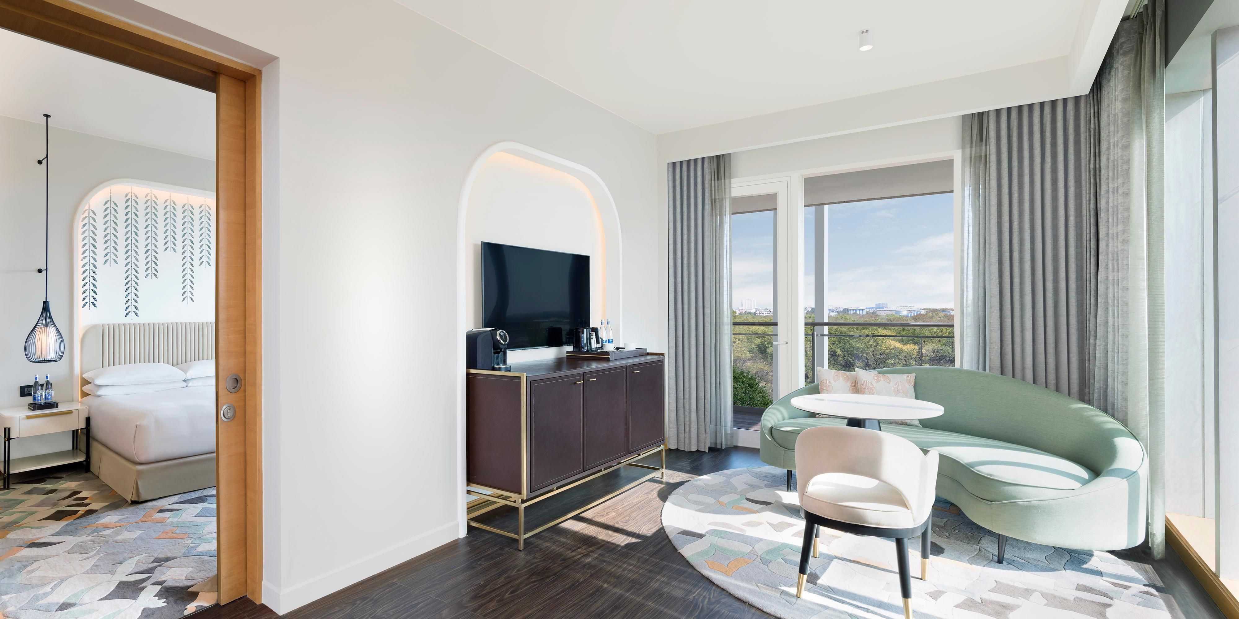 Experience exclusivity in the Junior Suite's private living room
