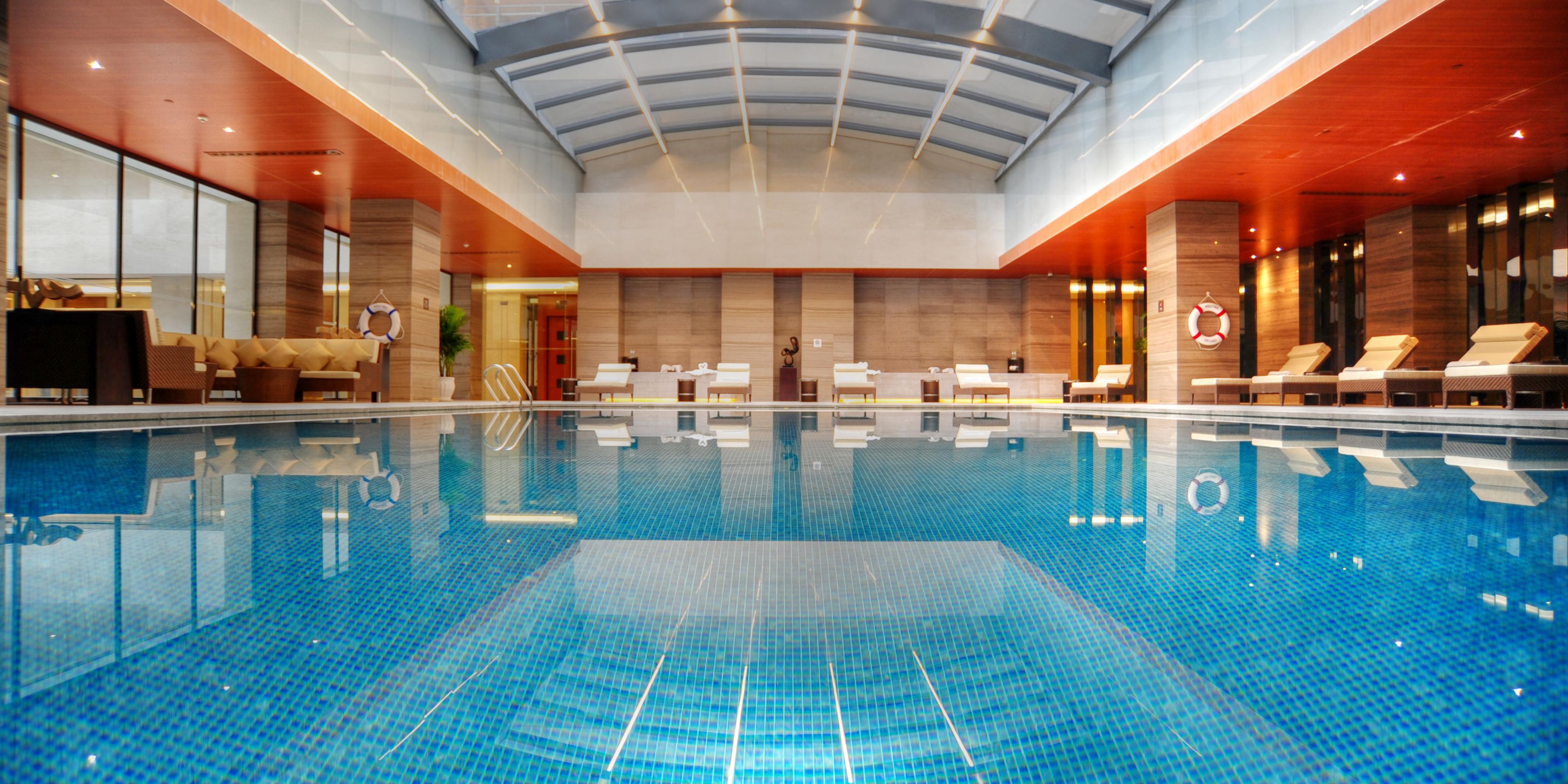 Located on the 7th floor and featuring floor-to-ceiling windows with city views, the Fitness Centre is including a Yoga room to revitalize yourself. The gym is equipped with advanced equipment, including spinning bikes.
