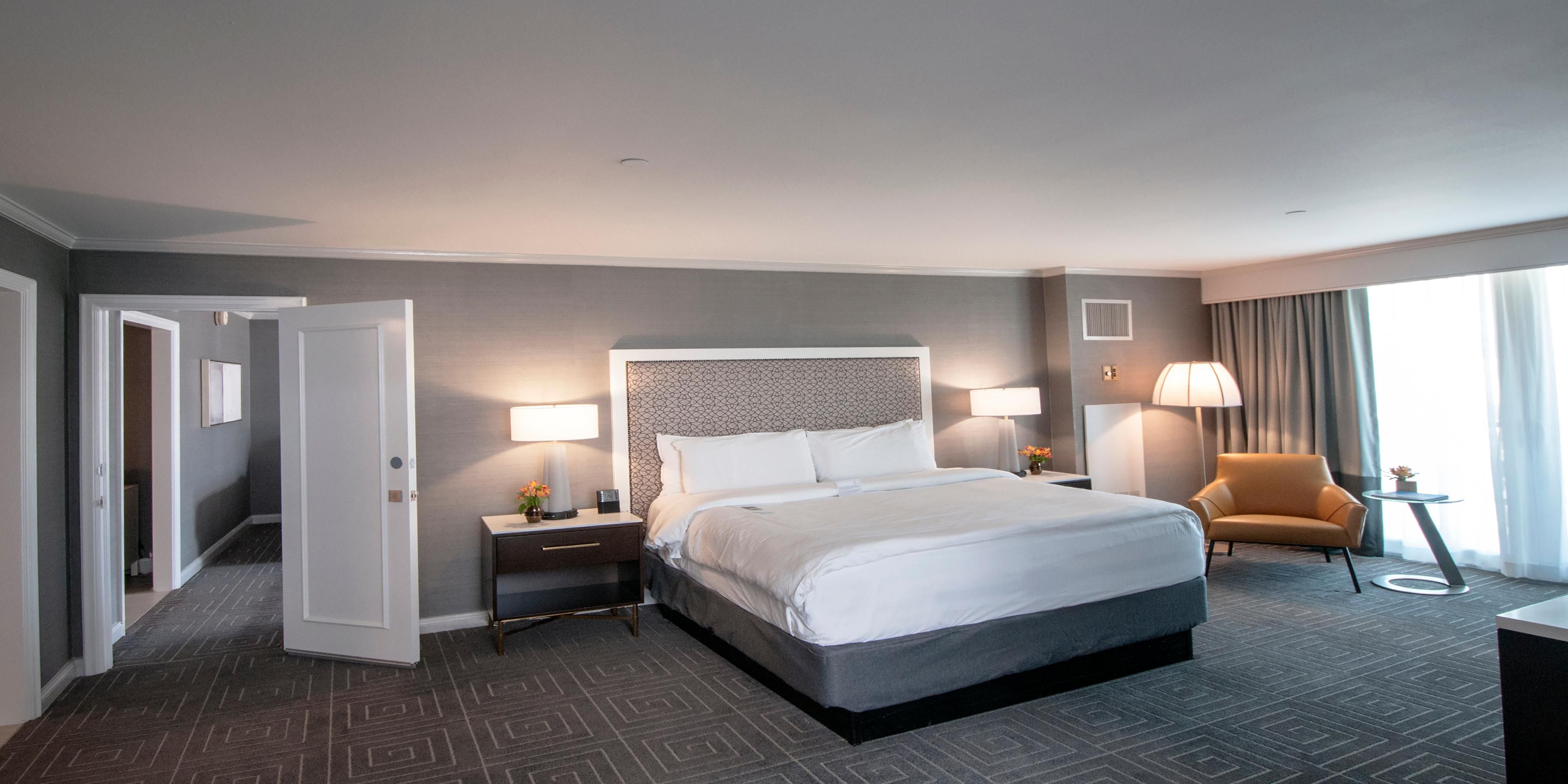 Adjoining rooms available to accommodate friends or family