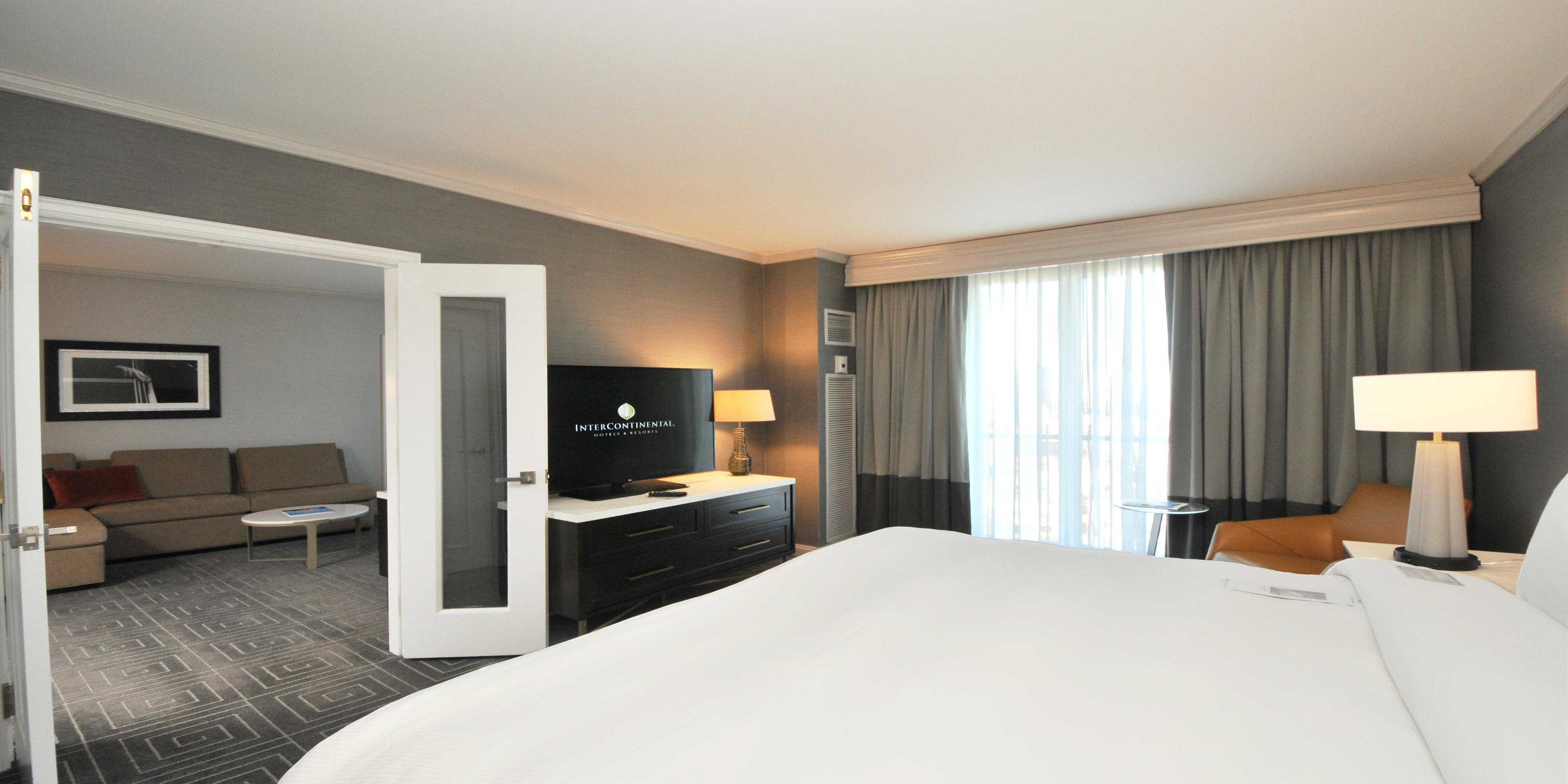 Junior Suite with king bed and separate living area