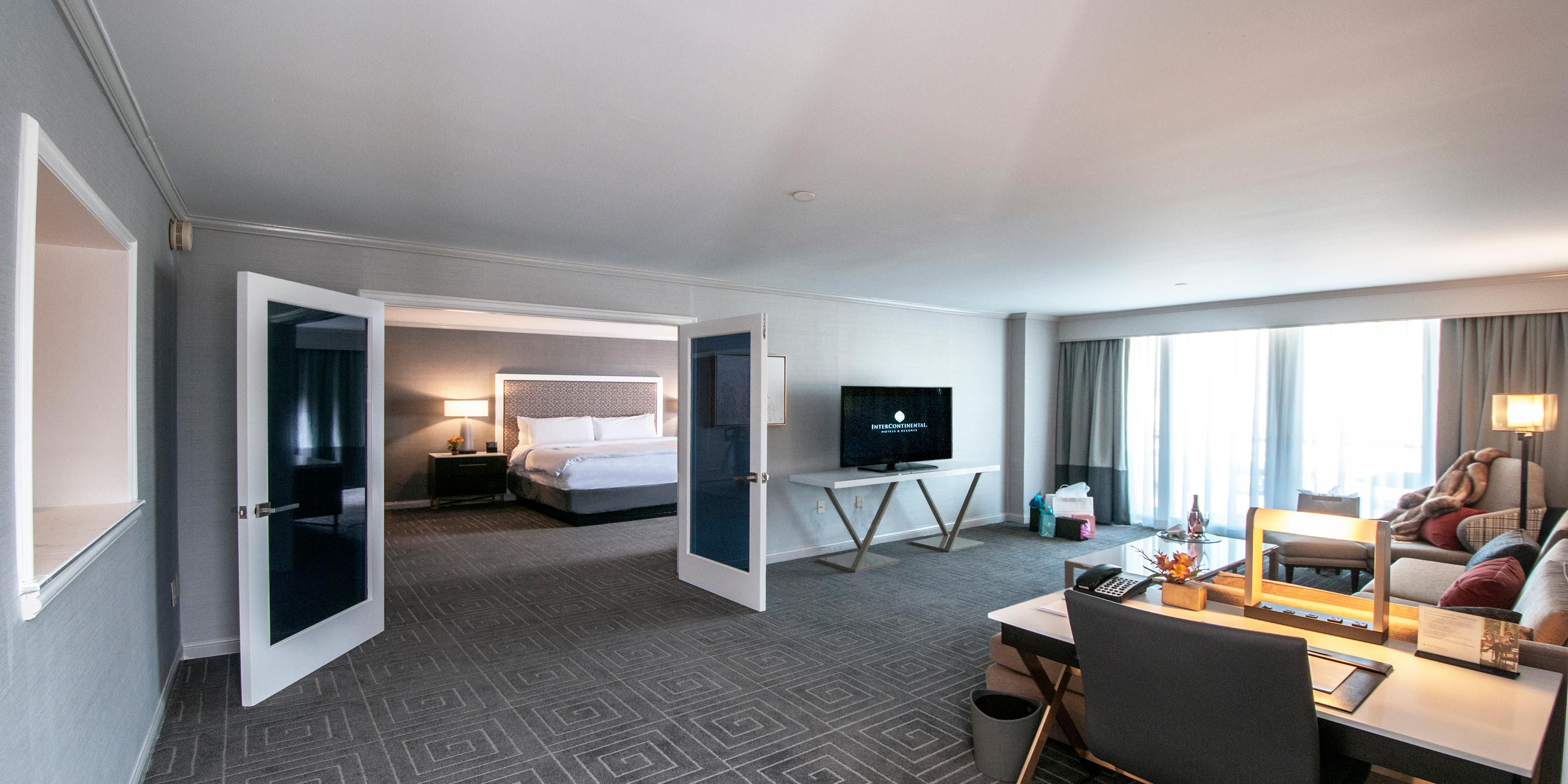 Spacious suite overlooking the Kansas City's Country Club Plaza