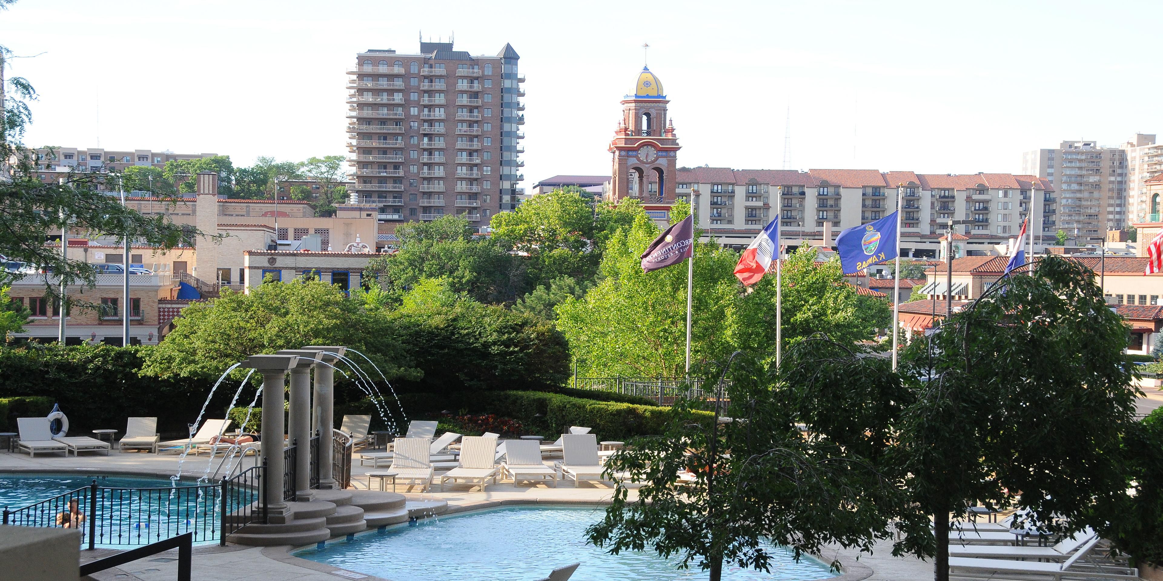 Summer views of the Kansas City Country Club Plaza