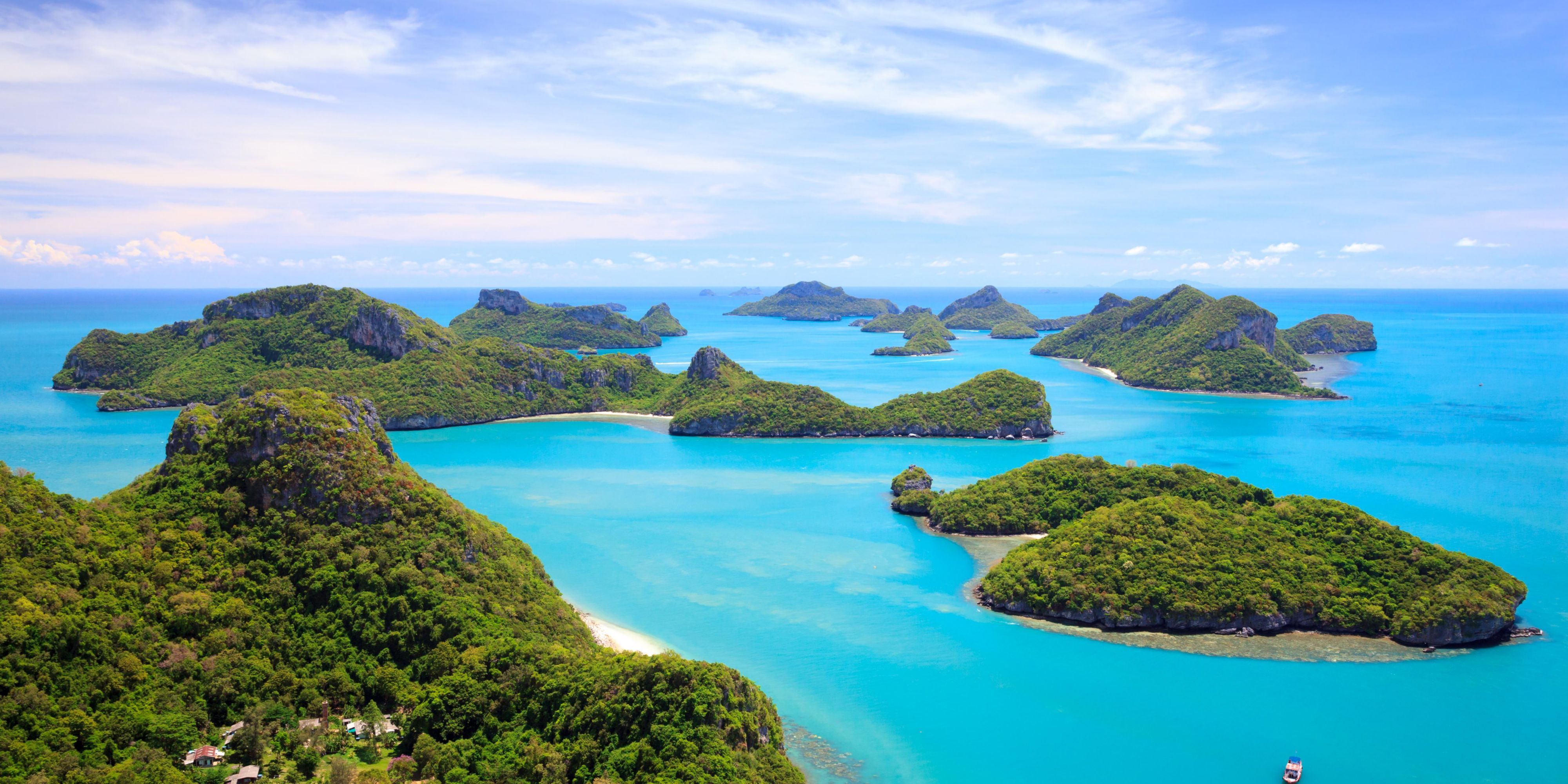 An incredible ocean views of  Ang Thong National Park awaits.