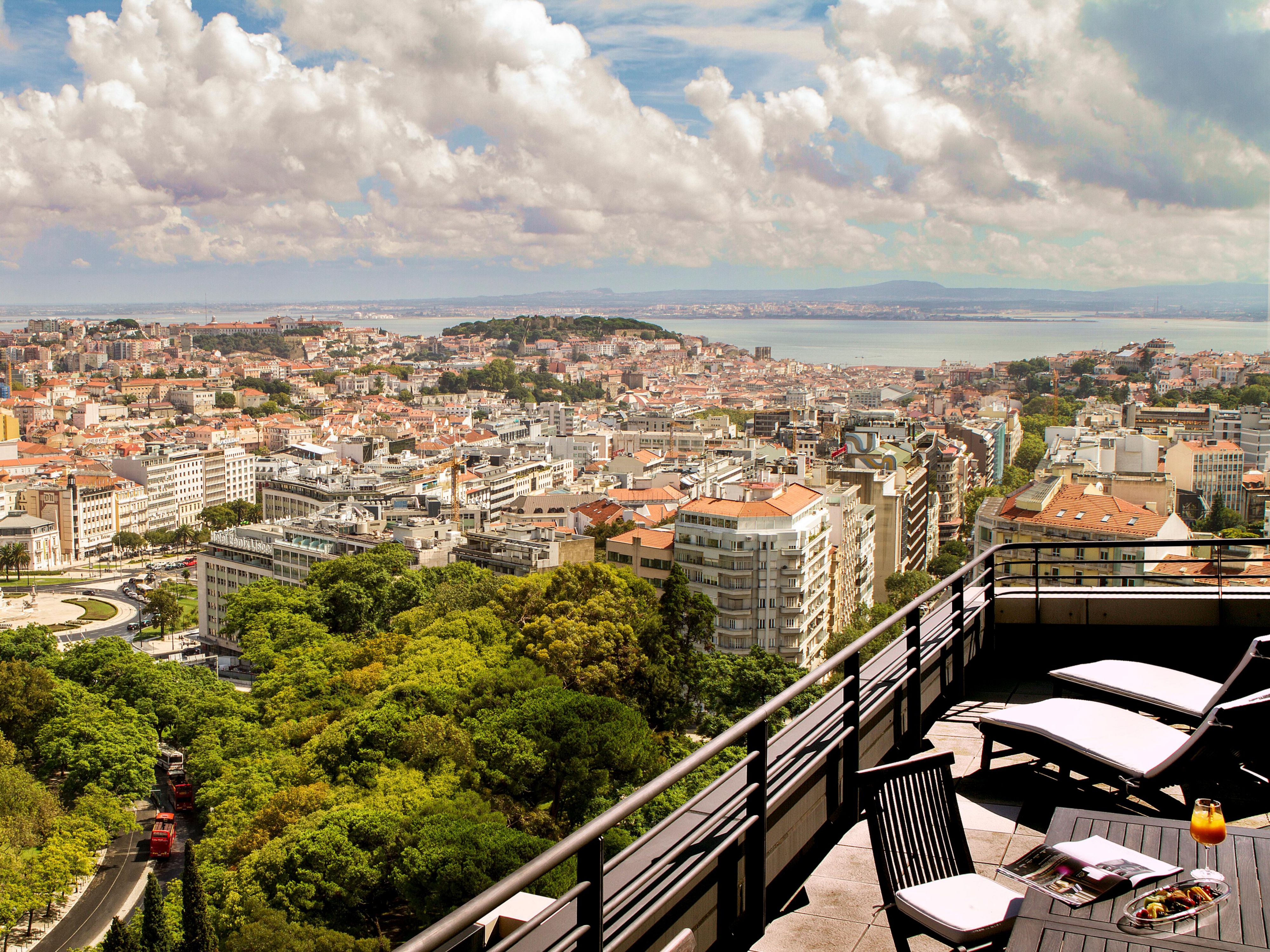 Vista do terraço do InterContinental Lisbon