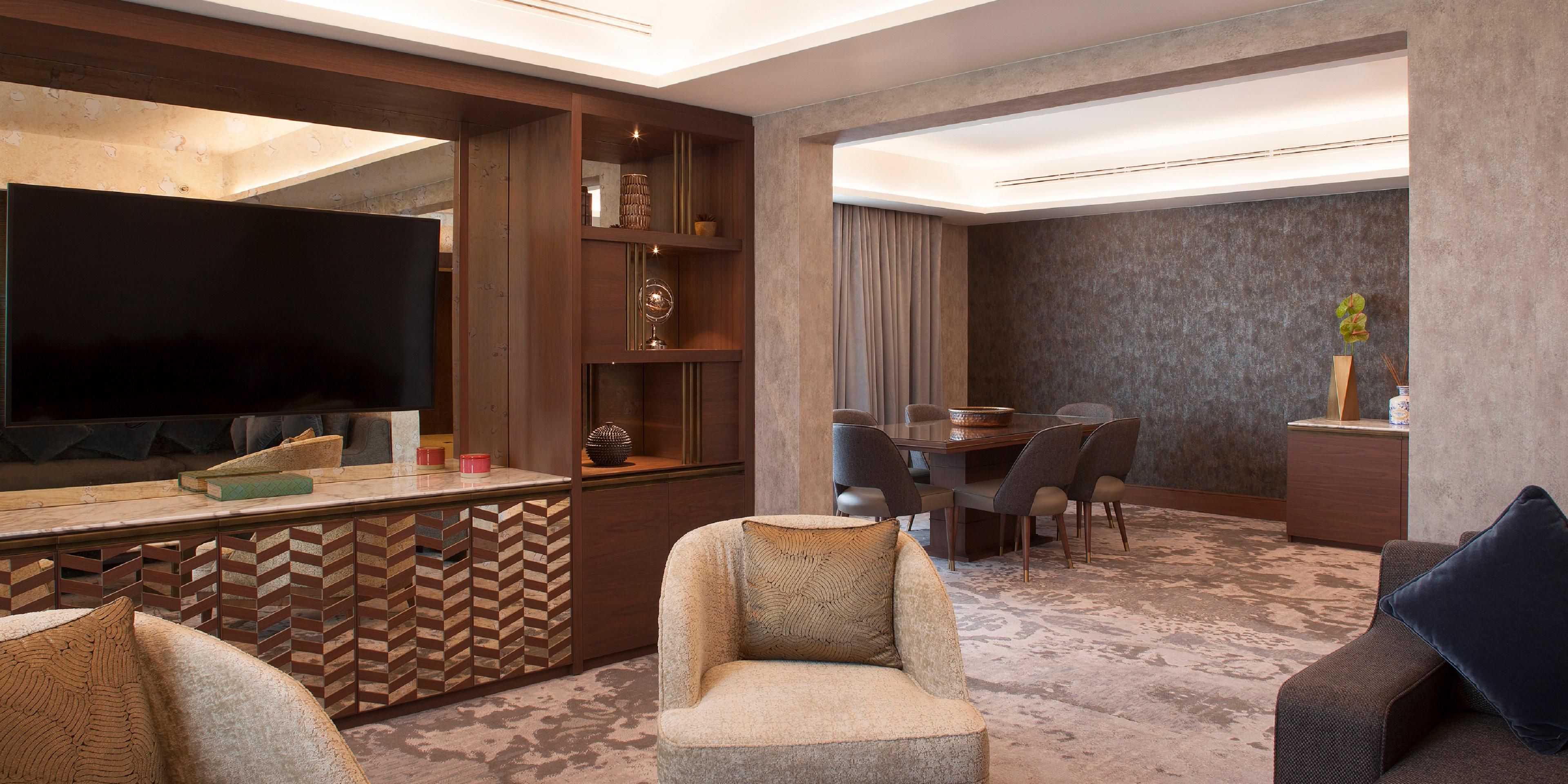  The 2 Bedroom Suite presents a sumptuous living area