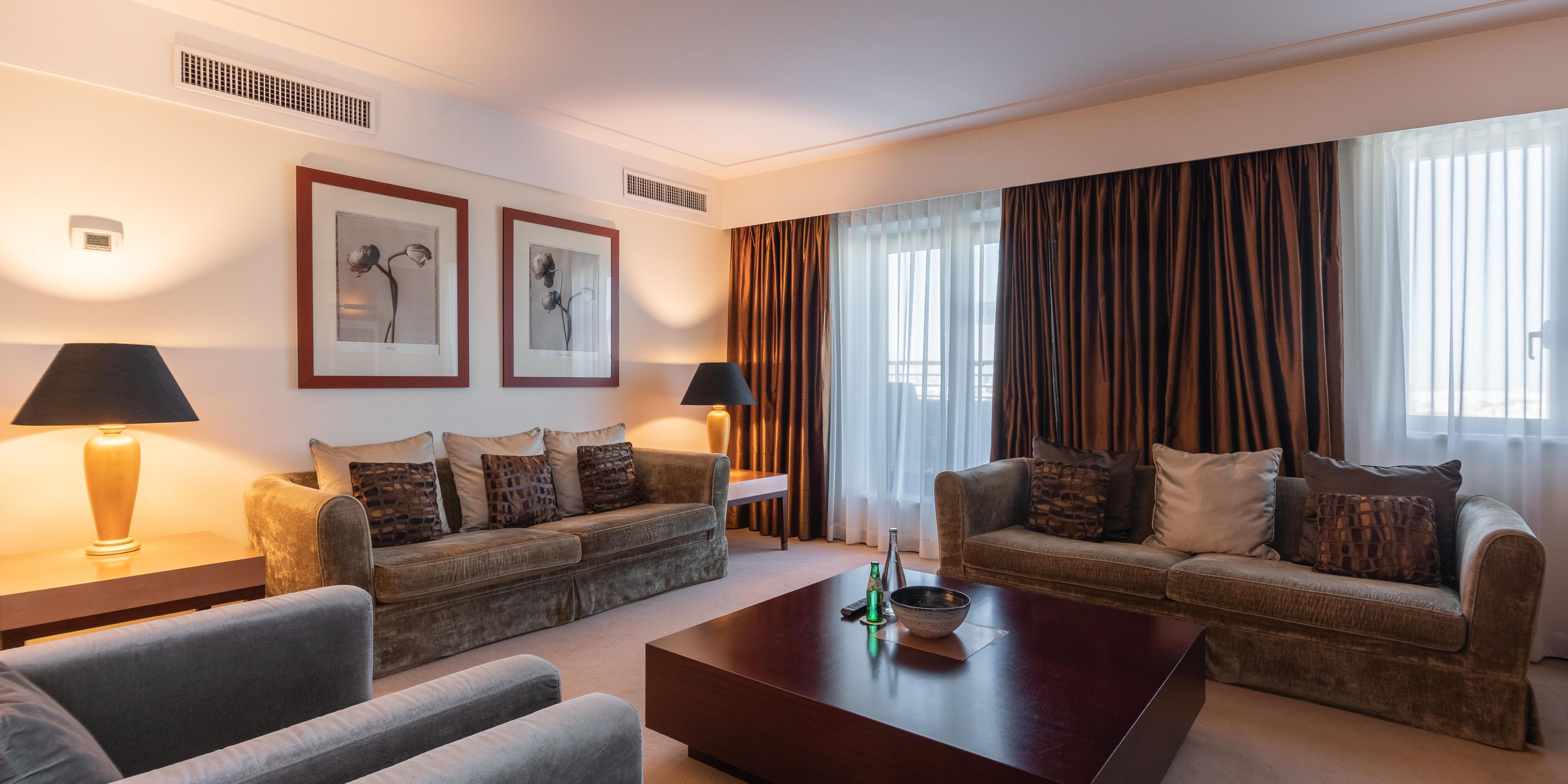 Our Panoramic Suite has a living room as well as a dinning area.