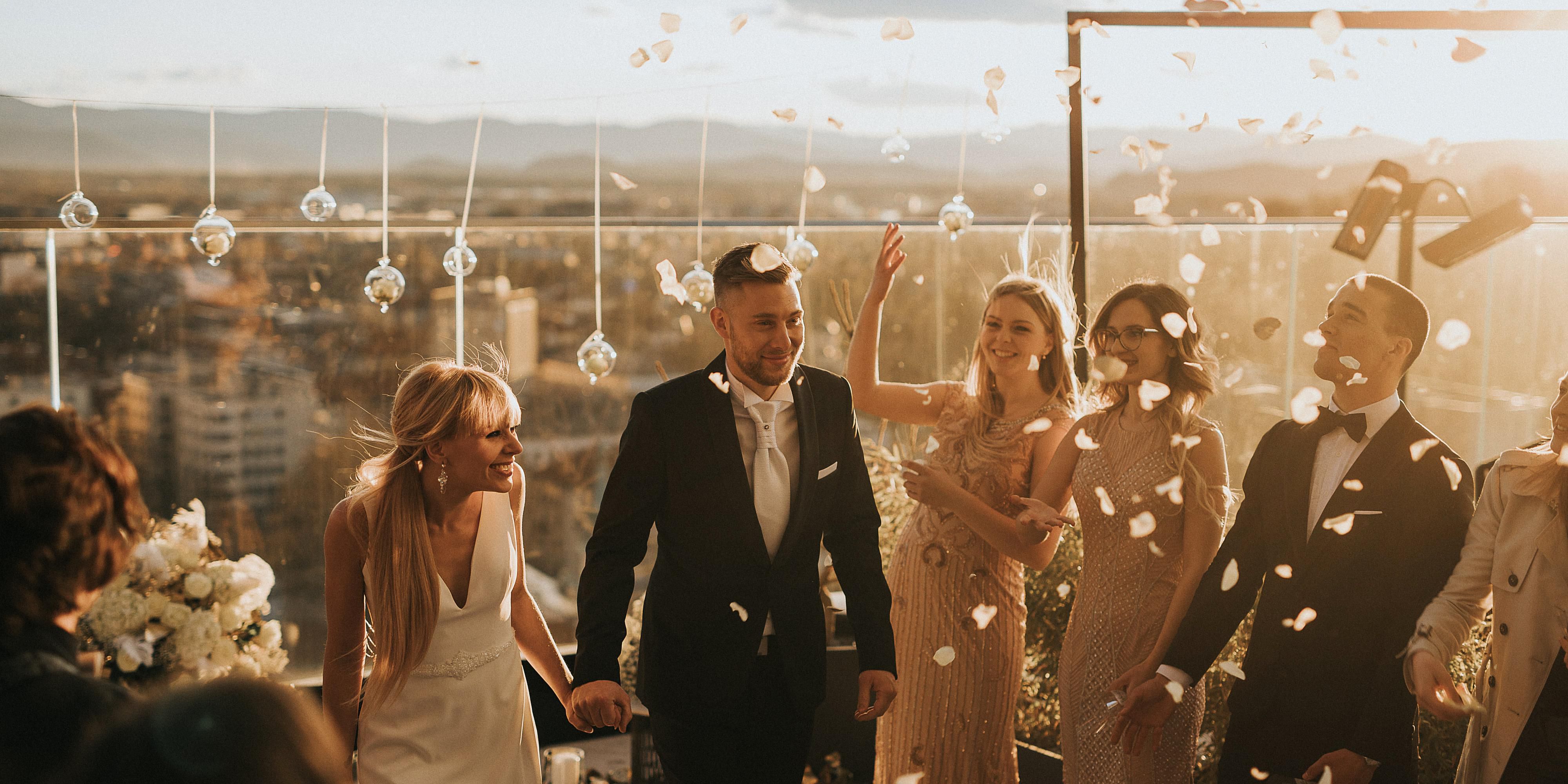 One of the most memorable days of your life deserves the best. At InterContinental Ljubljana, we are fully devoted to working together with you and your wedding planner making your wedding day special and unforgettable. 
Imagine getting married on top of the city with the beautiful Ljubljana Castle in sight – we call it the urban wedding fairy tale