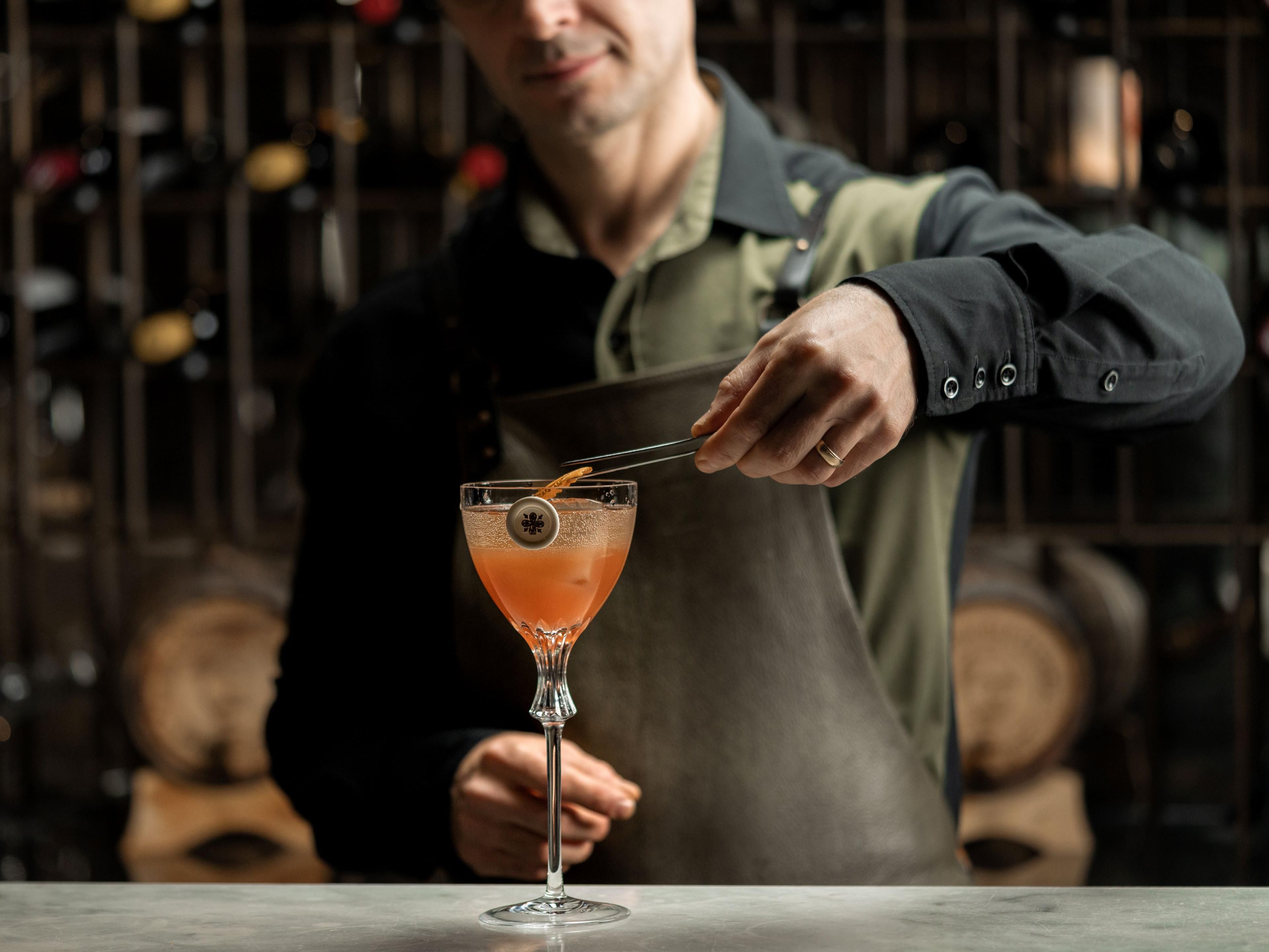 Our cocktails at Theo's