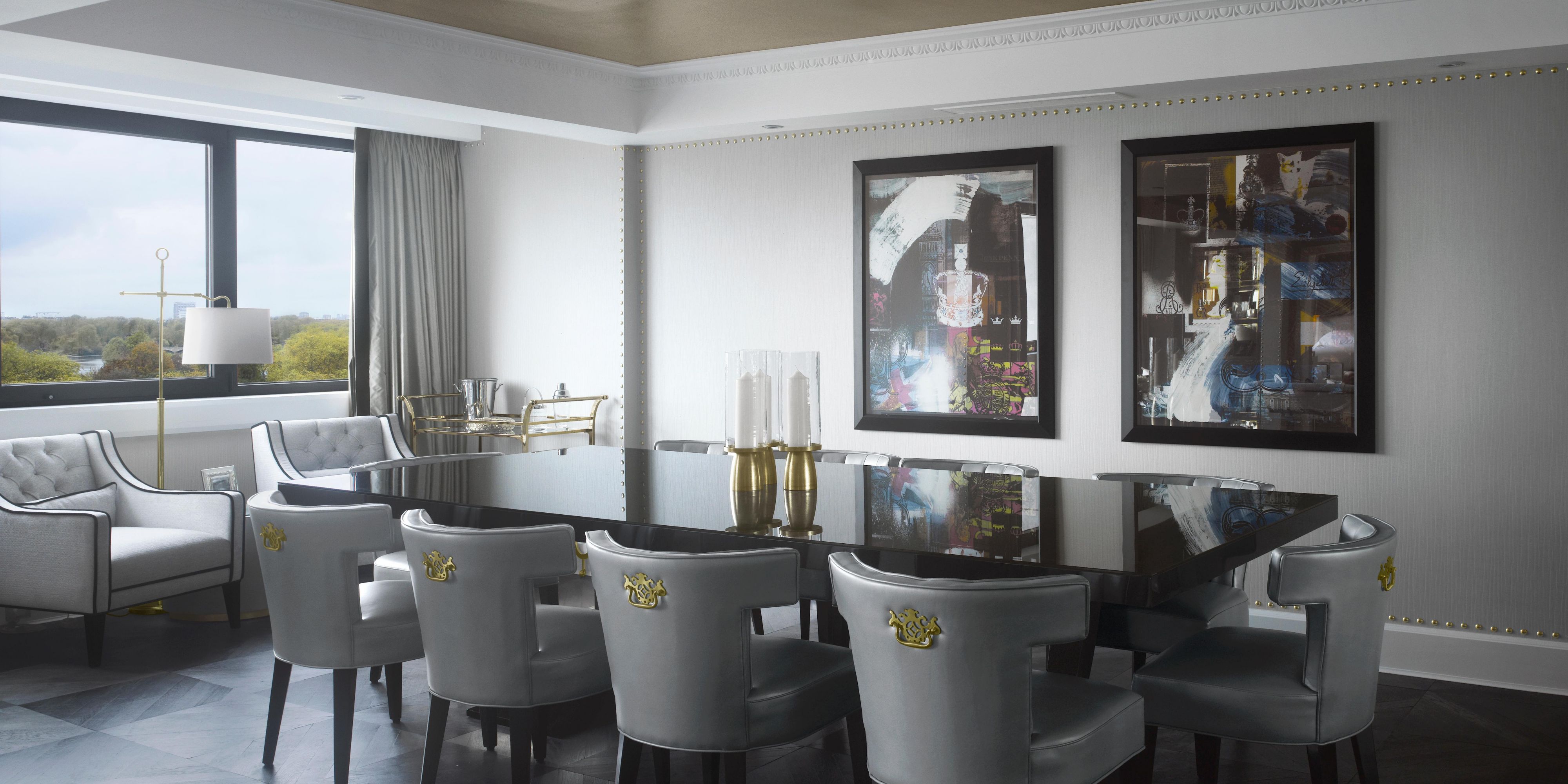Spacious and stylish dining area in our Royal Suite