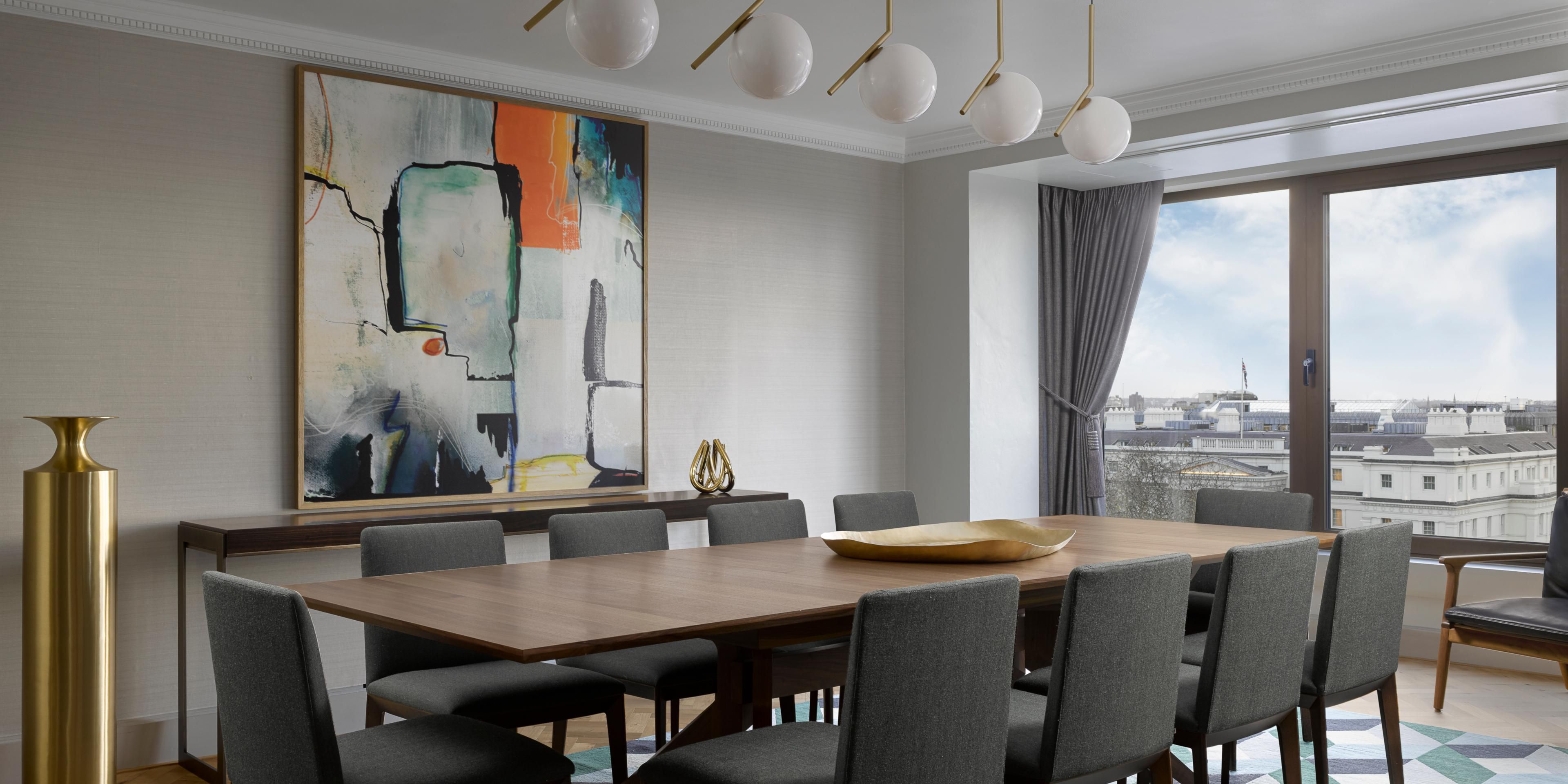 InterContinental London Park Lane Presidential Suite Dining Area