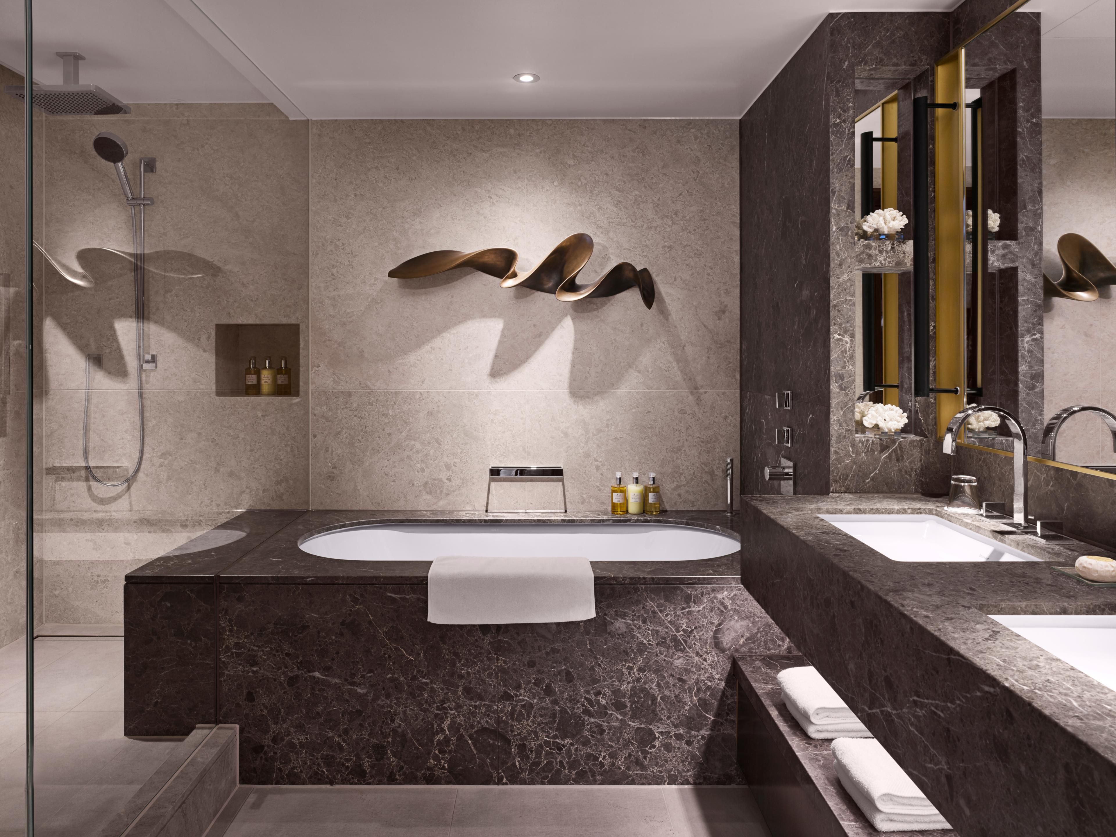 London hotel bathroom