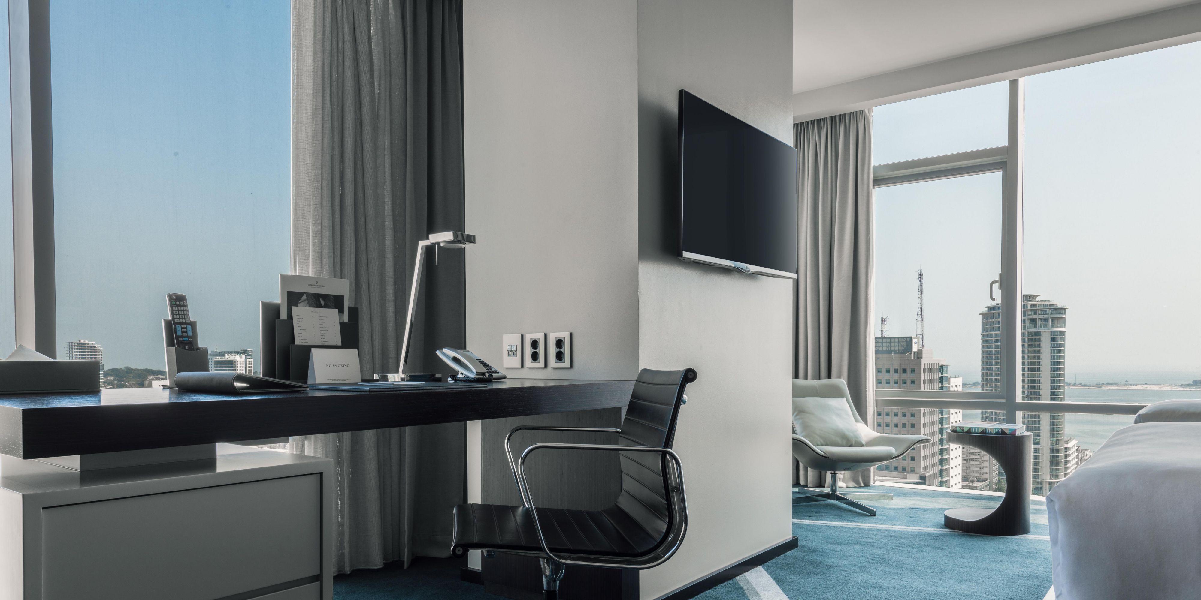 Stay connected and productive in all of our rooms