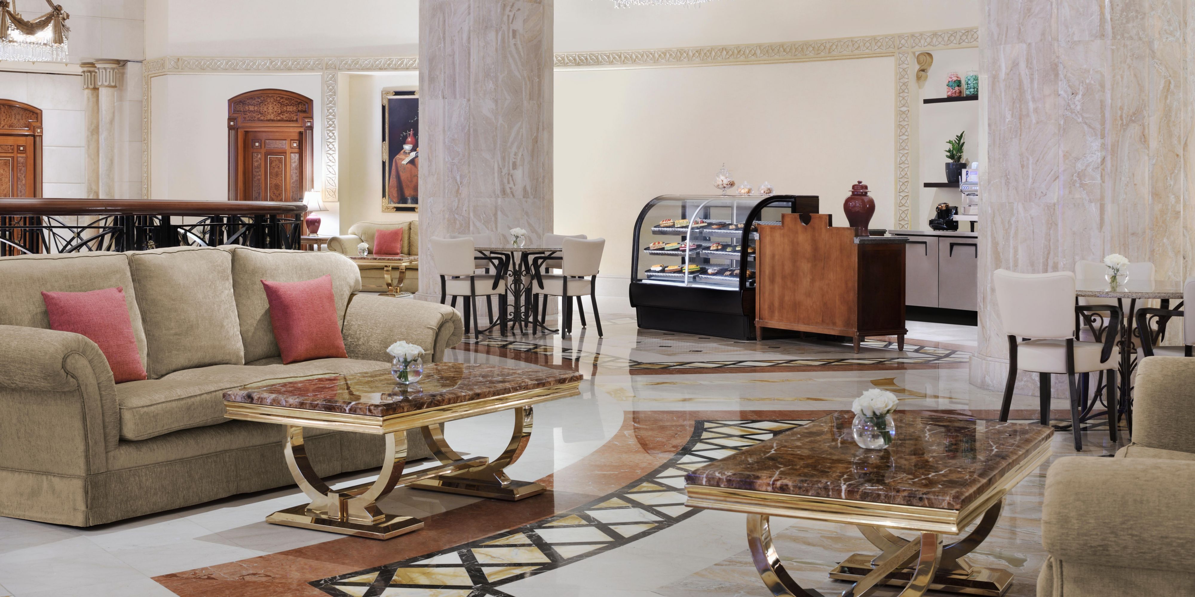 Enjoy your freshly brewed coffee and tea at our guest lounge