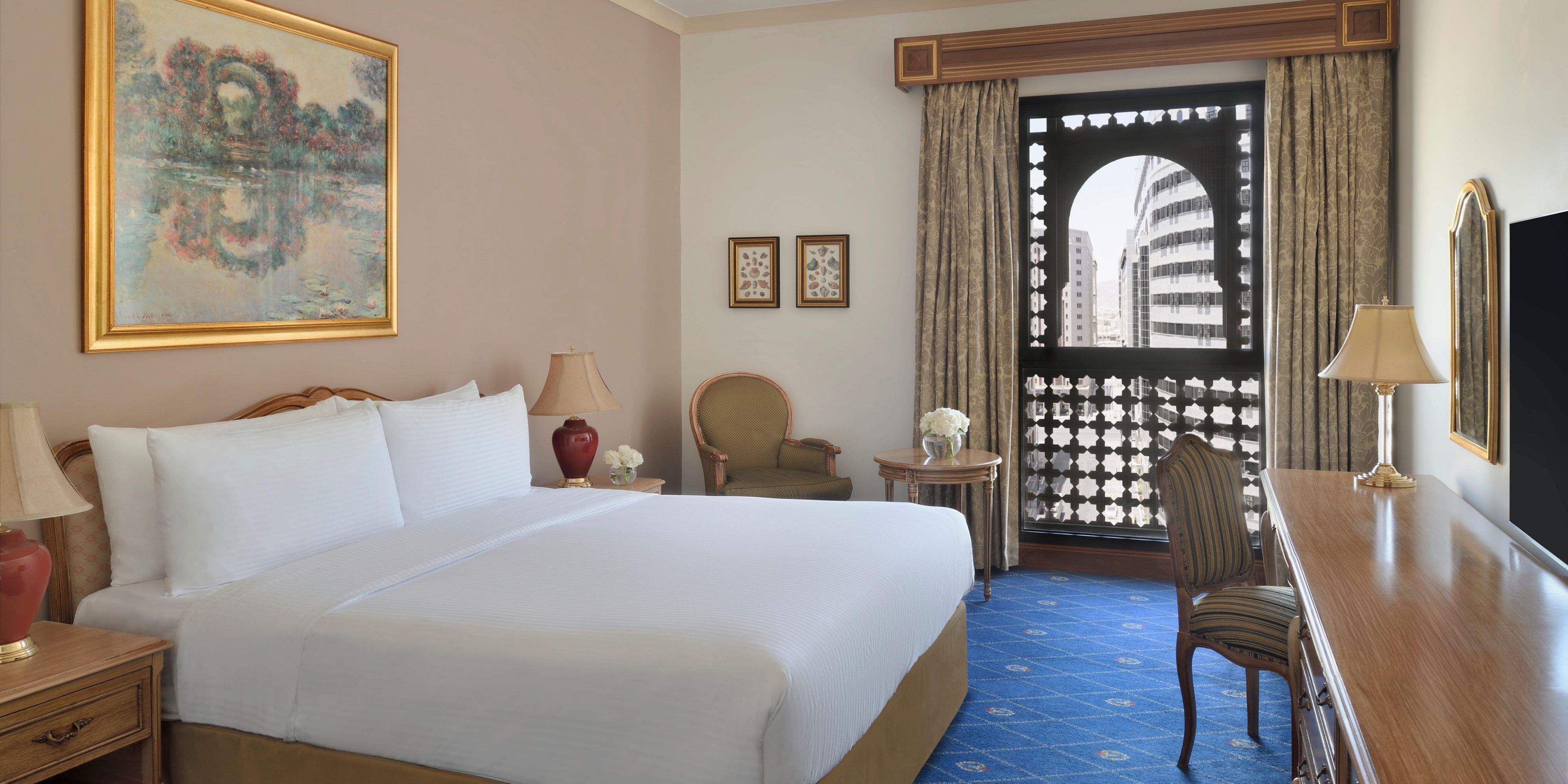 Enjoy luxury in our spacious suites and city views