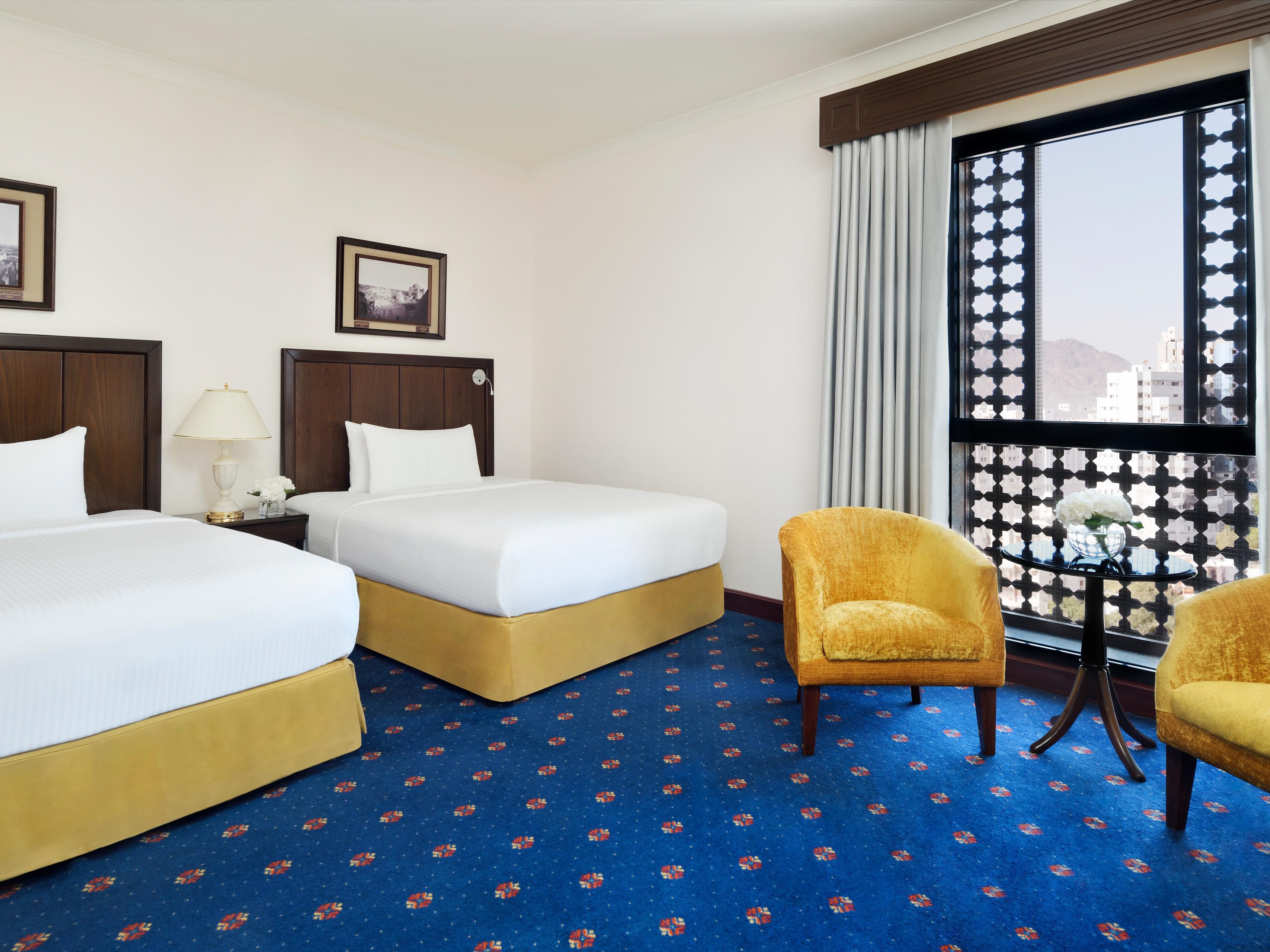  Enjoy luxury in our spacious rooms with Madinah city views