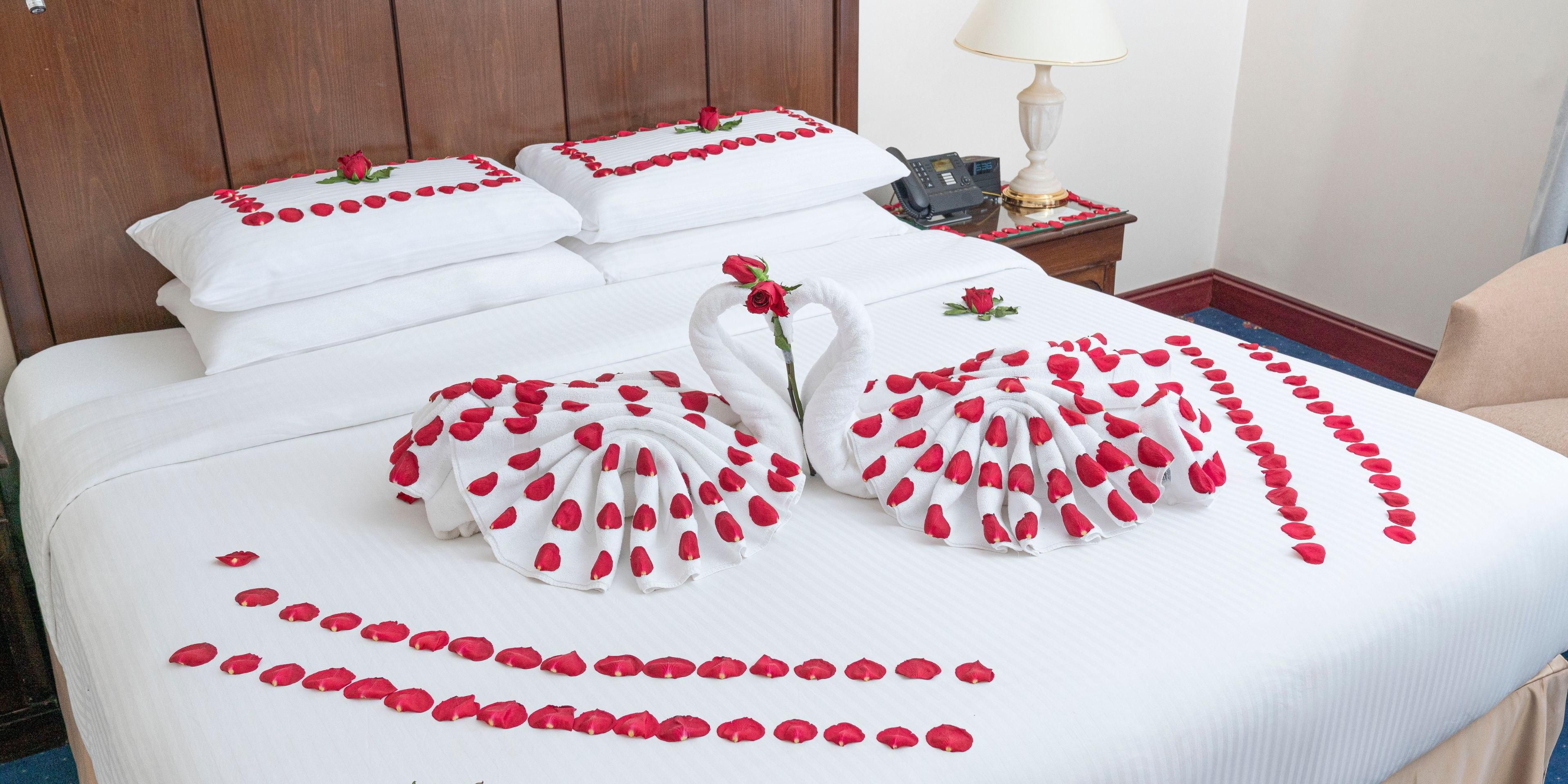 Whether you are celebrating your honeymoon or any other special occasion, our team here at InterContinental Dar Al Hijra goes above and beyond to provide an unforgettable stay. Book your romantic honeymoon getaway including breakfast for two, a romantic dinner for two, late check out and more now.
