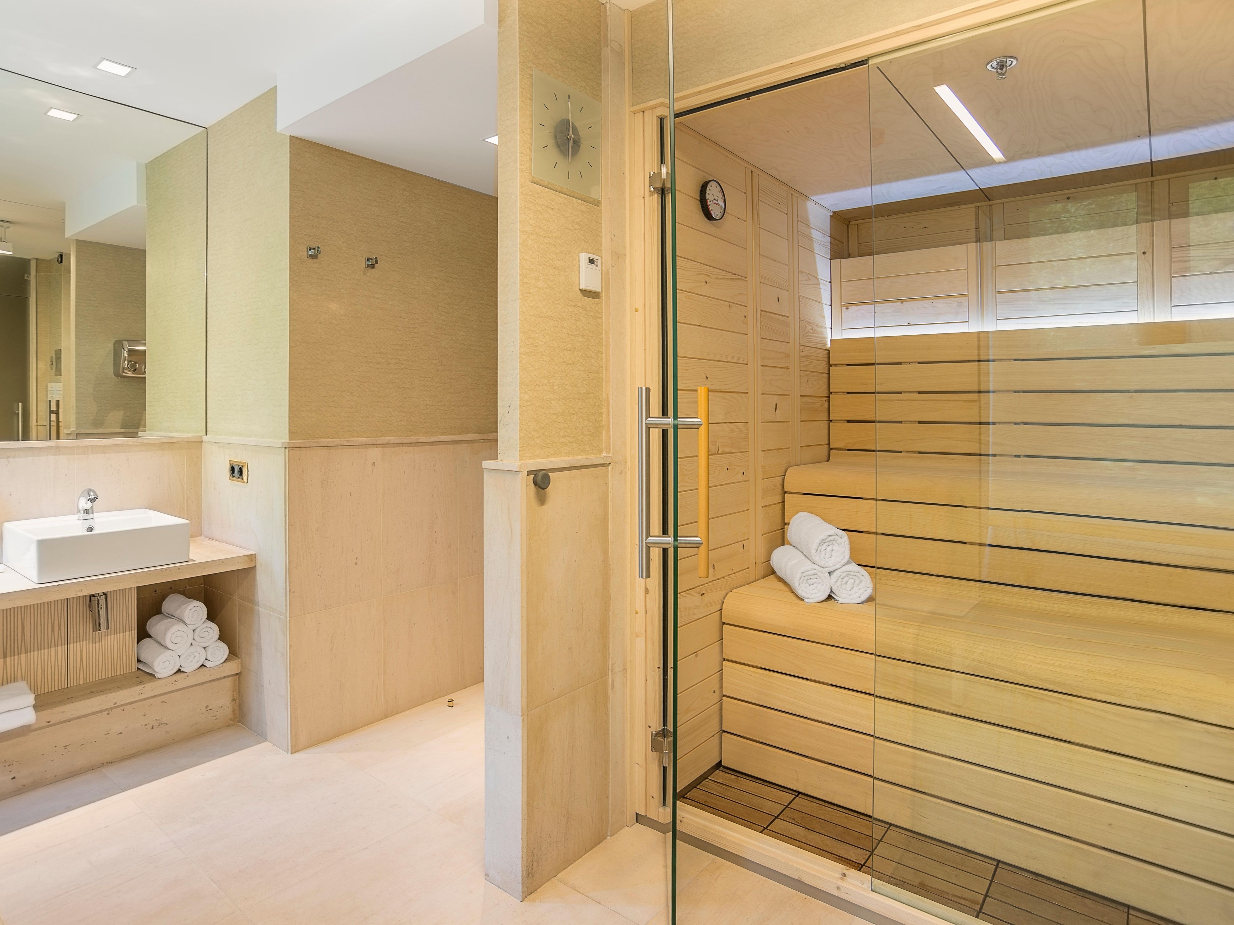 Sauna at Fitness Center