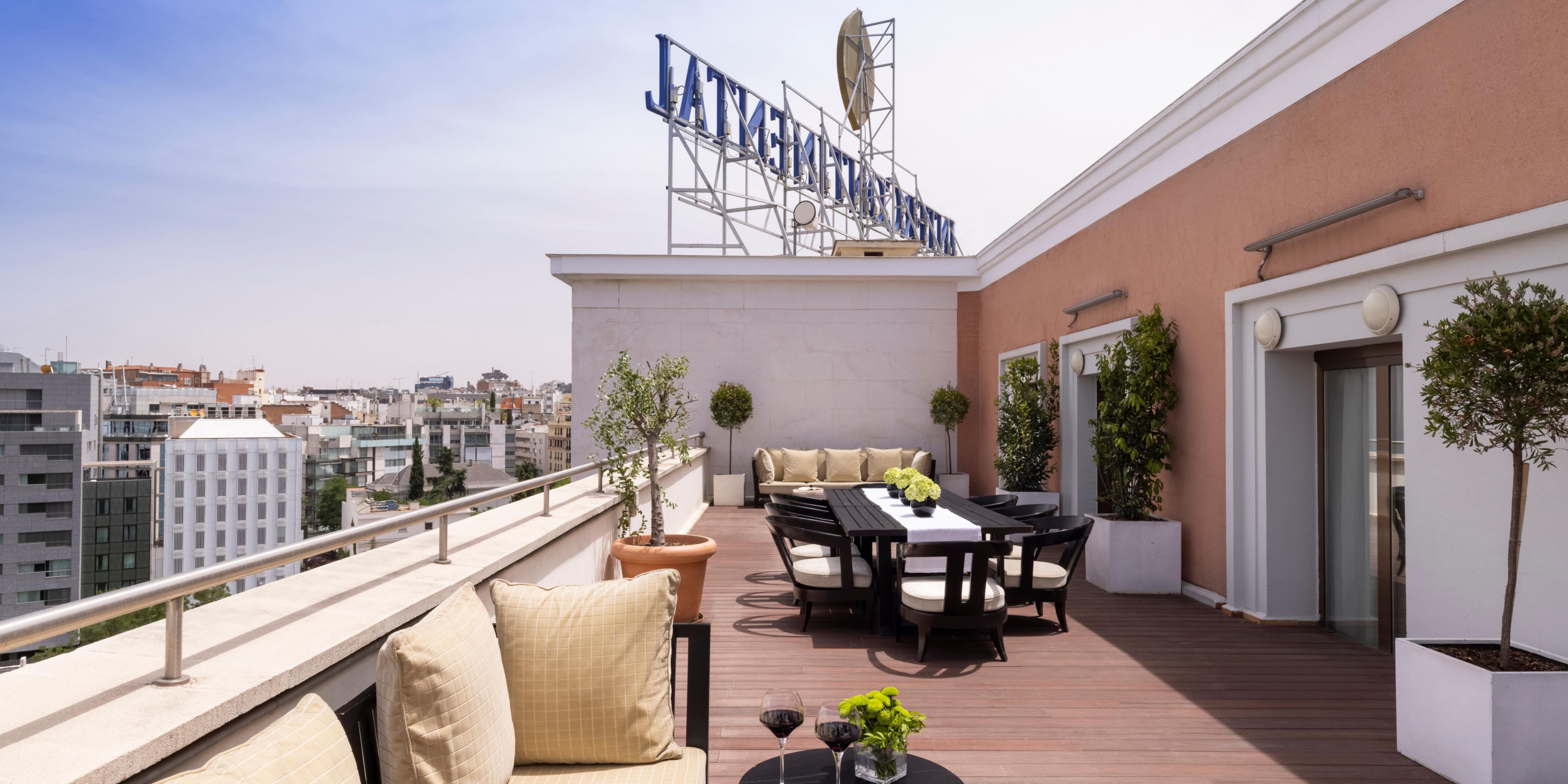 Relax or enjoy a meal on the spacious terrace