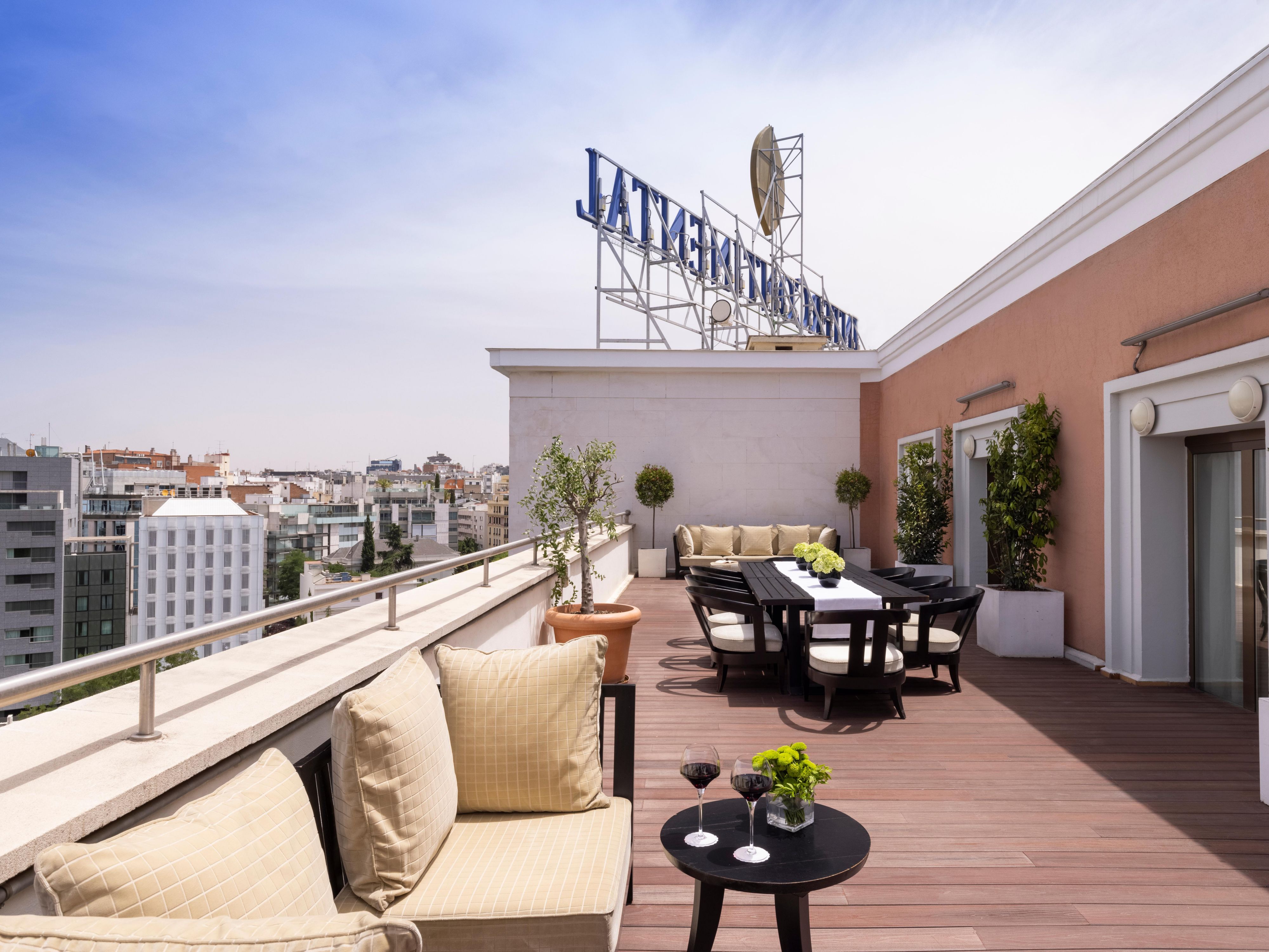 Relax or enjoy a meal on the spacious terrace