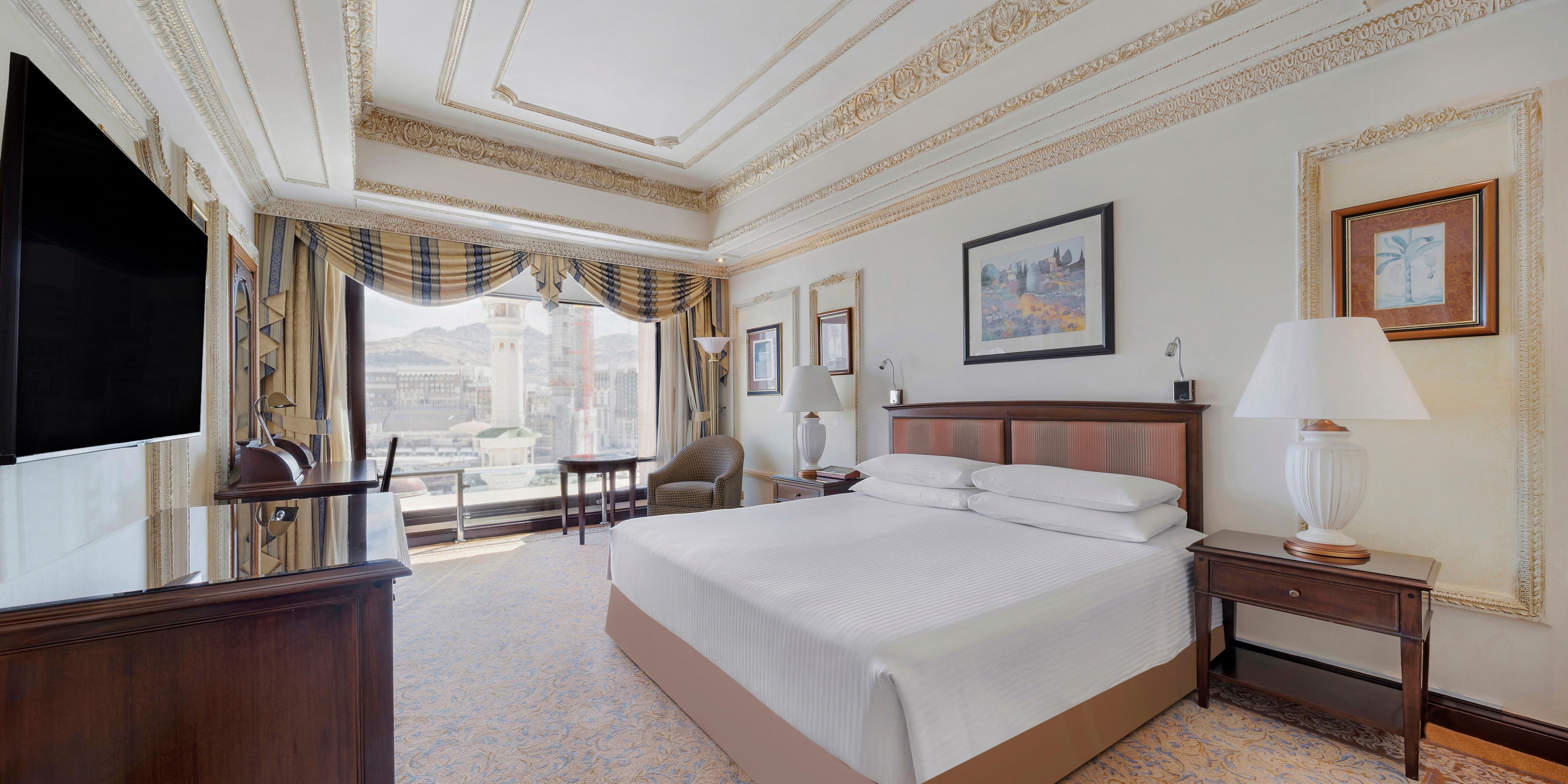 Our spacious bedroom Haram suites are perfect for families