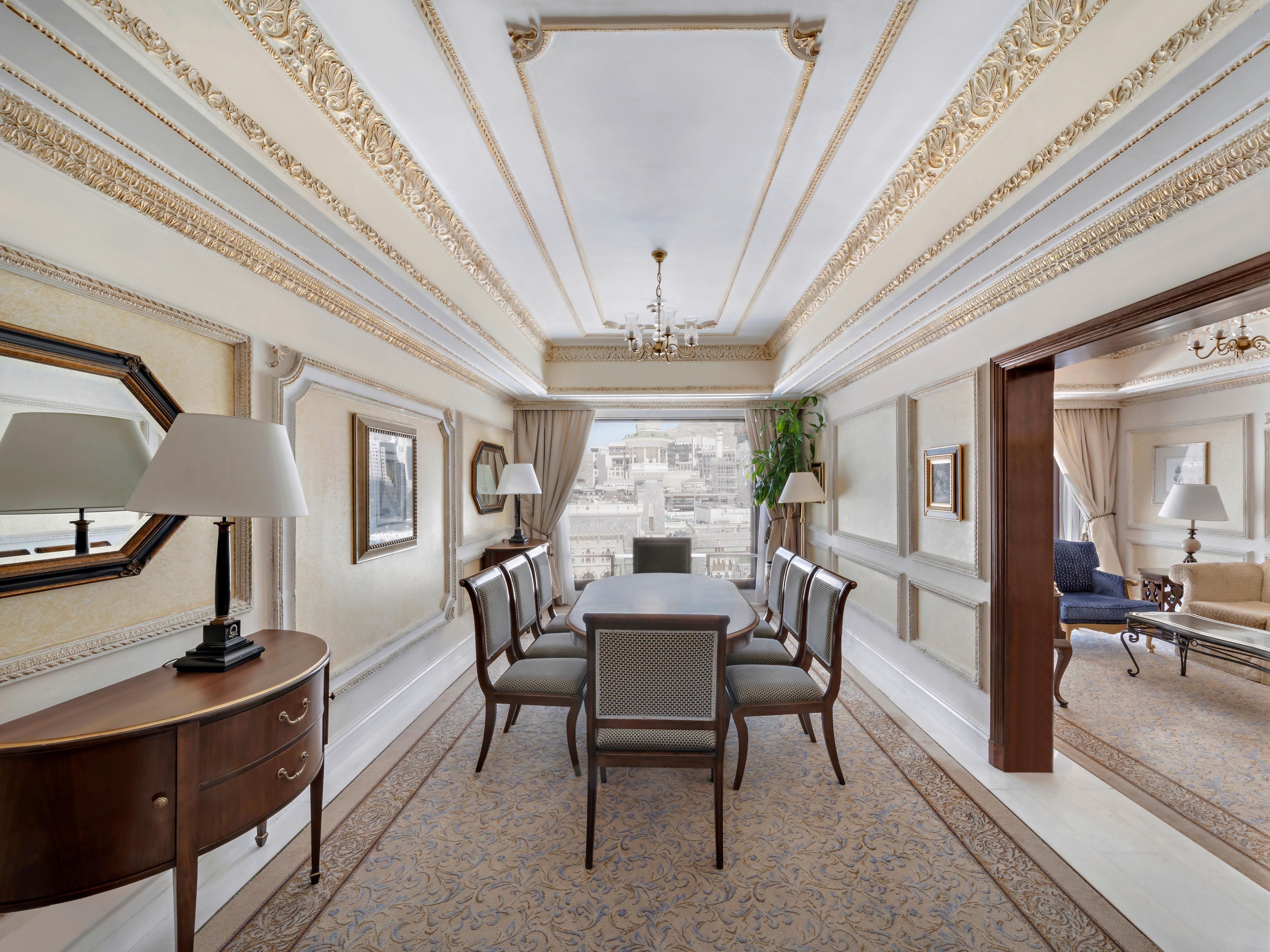 Celebrate family time in a 2-bedroom suite with Haram views