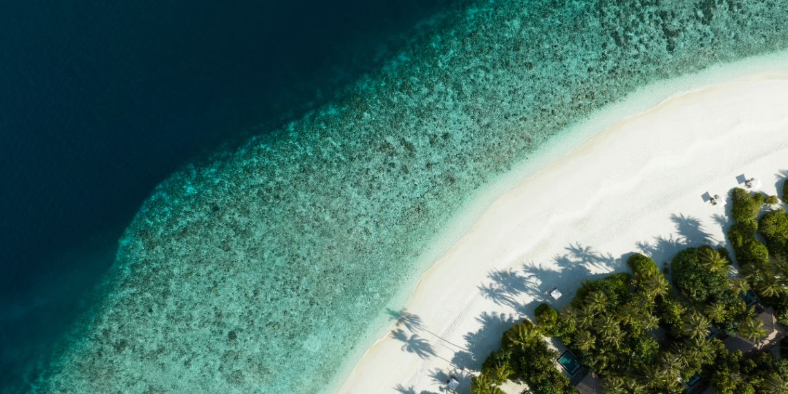 Aerial view of InterContinental Maldives