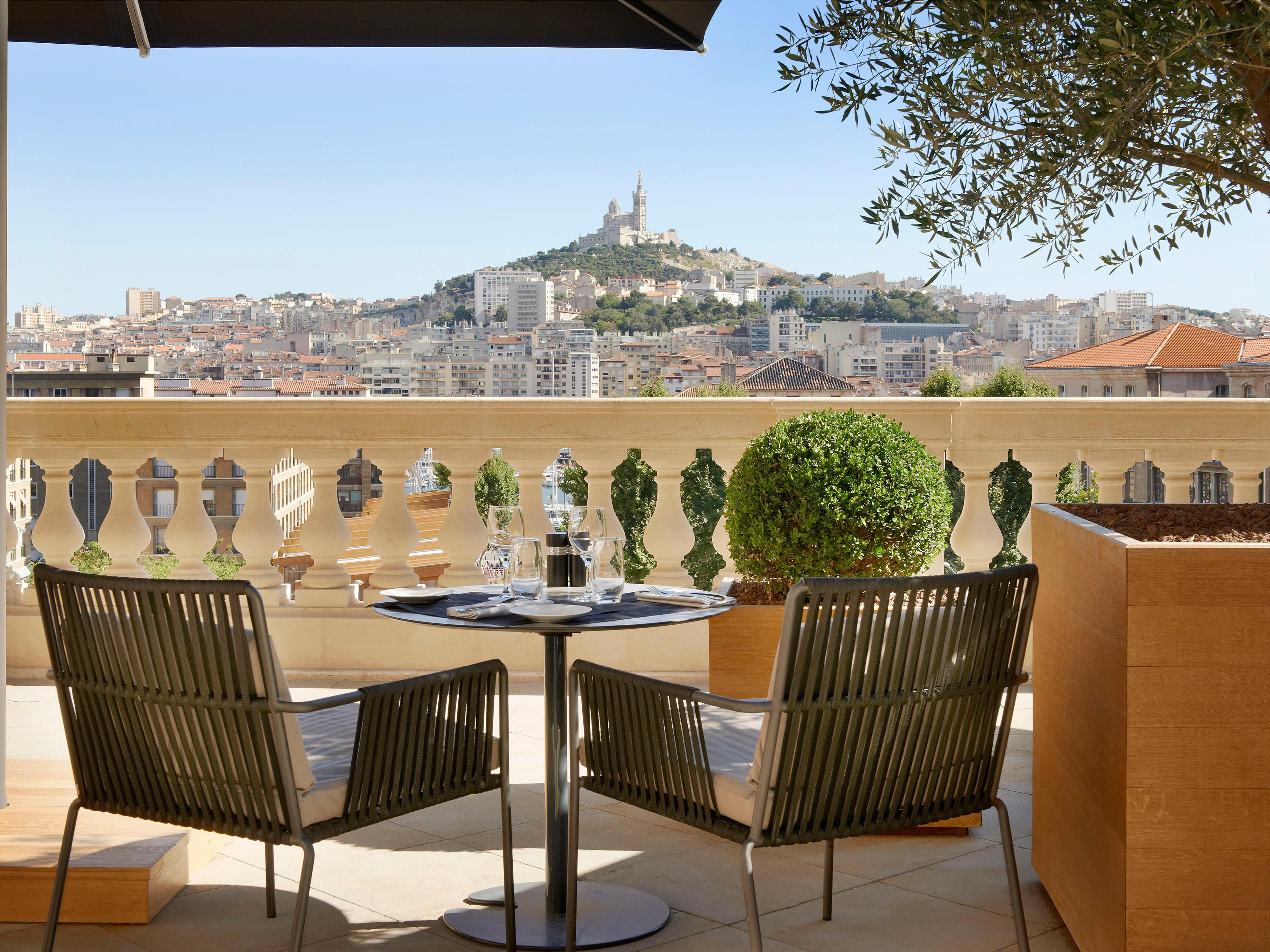 View from the Hotel's Brasserie