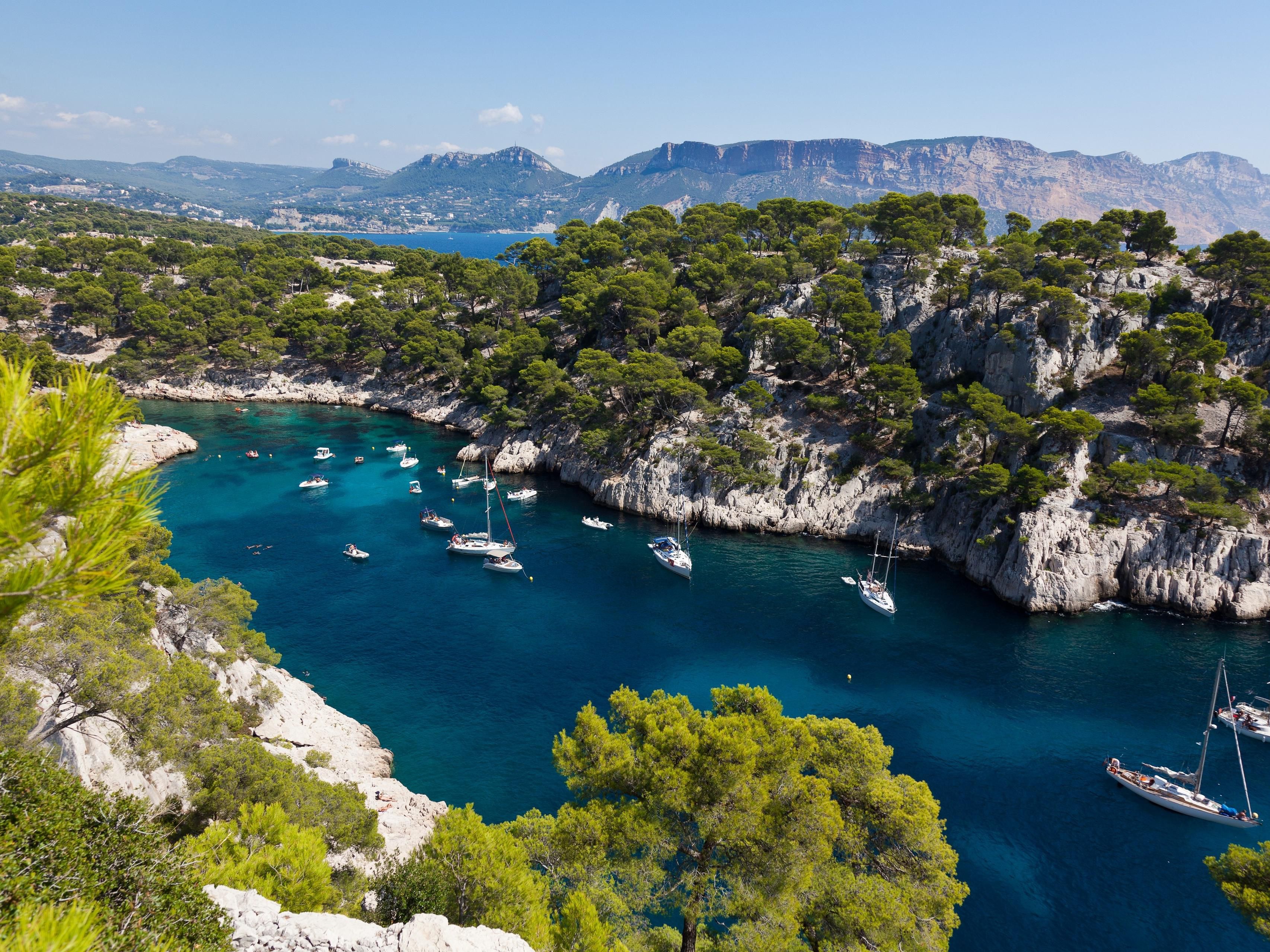 The Calanques: bewildering beauty of blue sea.