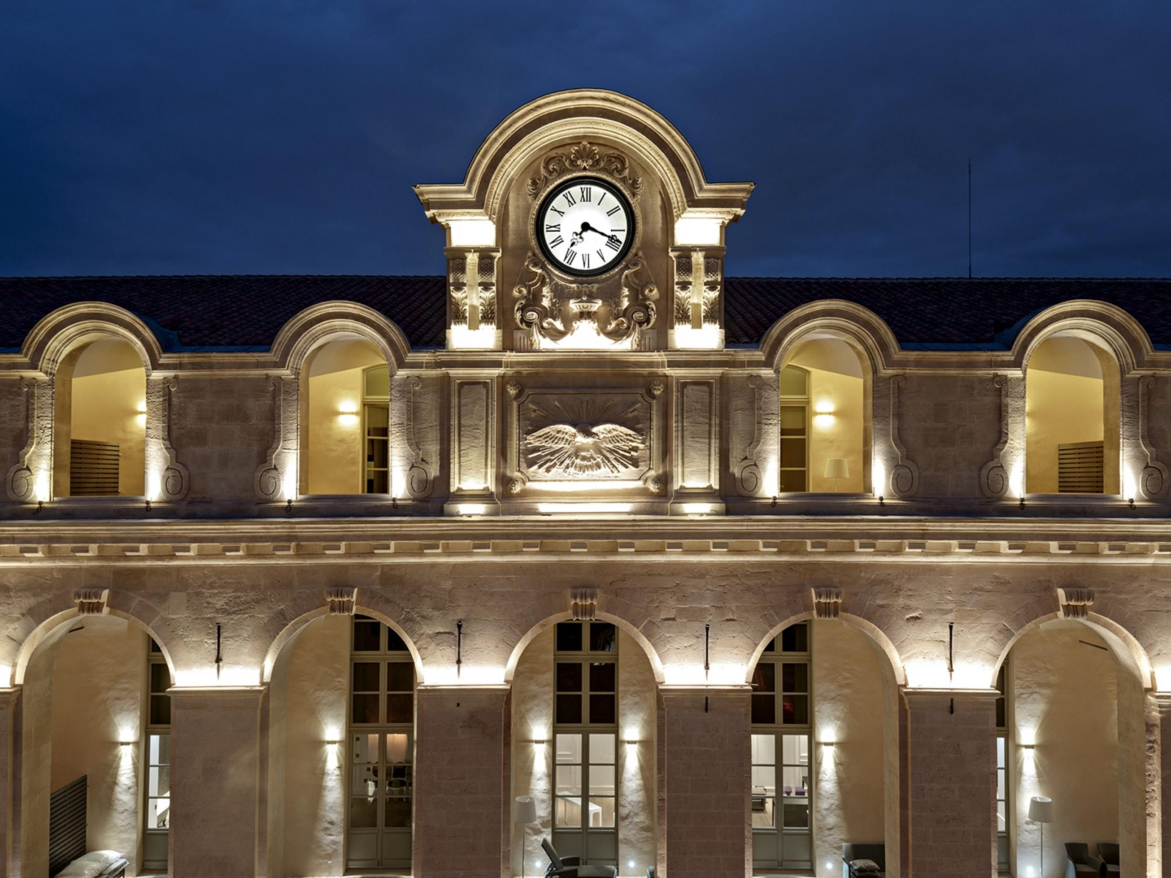 Hotel Exterior at Night
