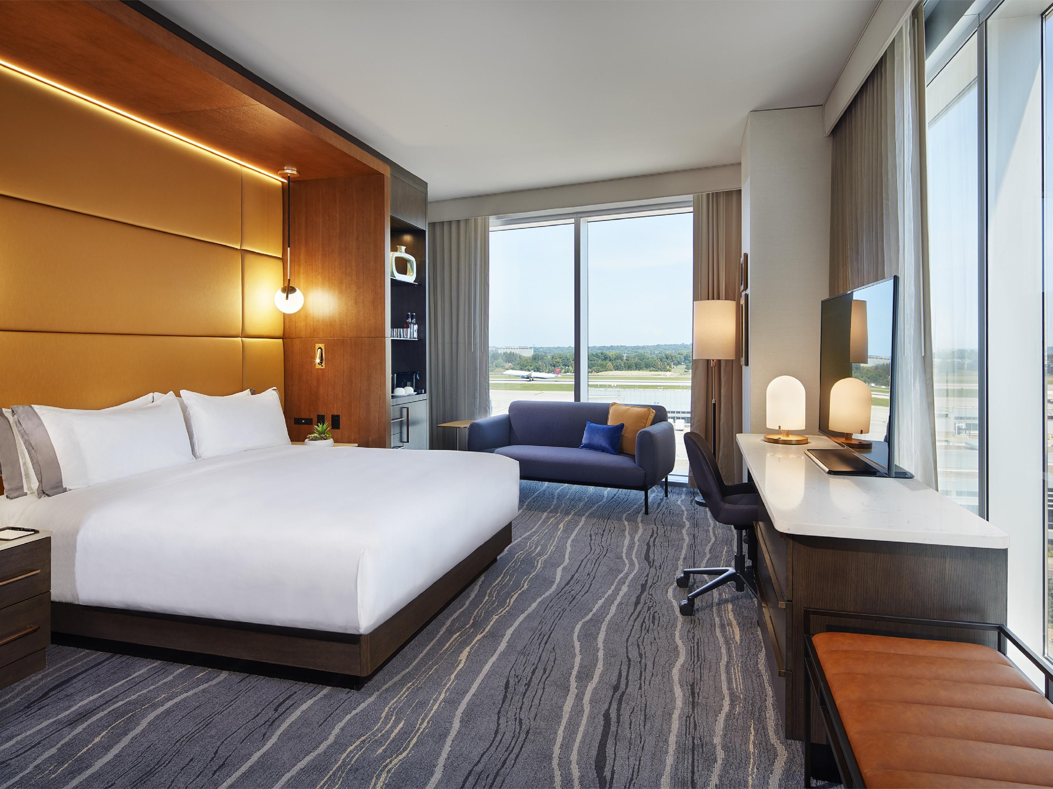 Enjoy great views from our corner king rooms