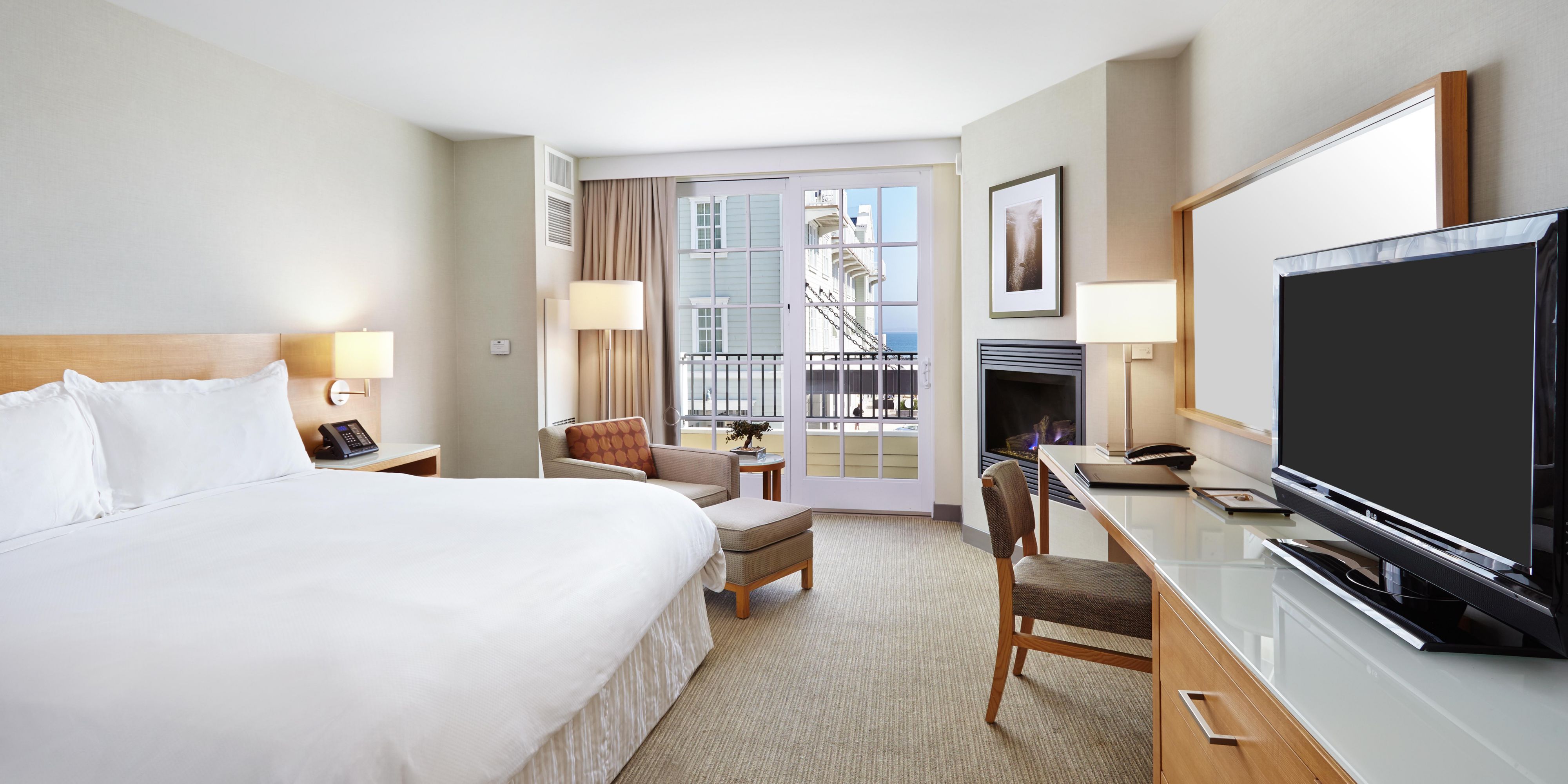 Classic King bed guest room InterContinental The Clement Monterey