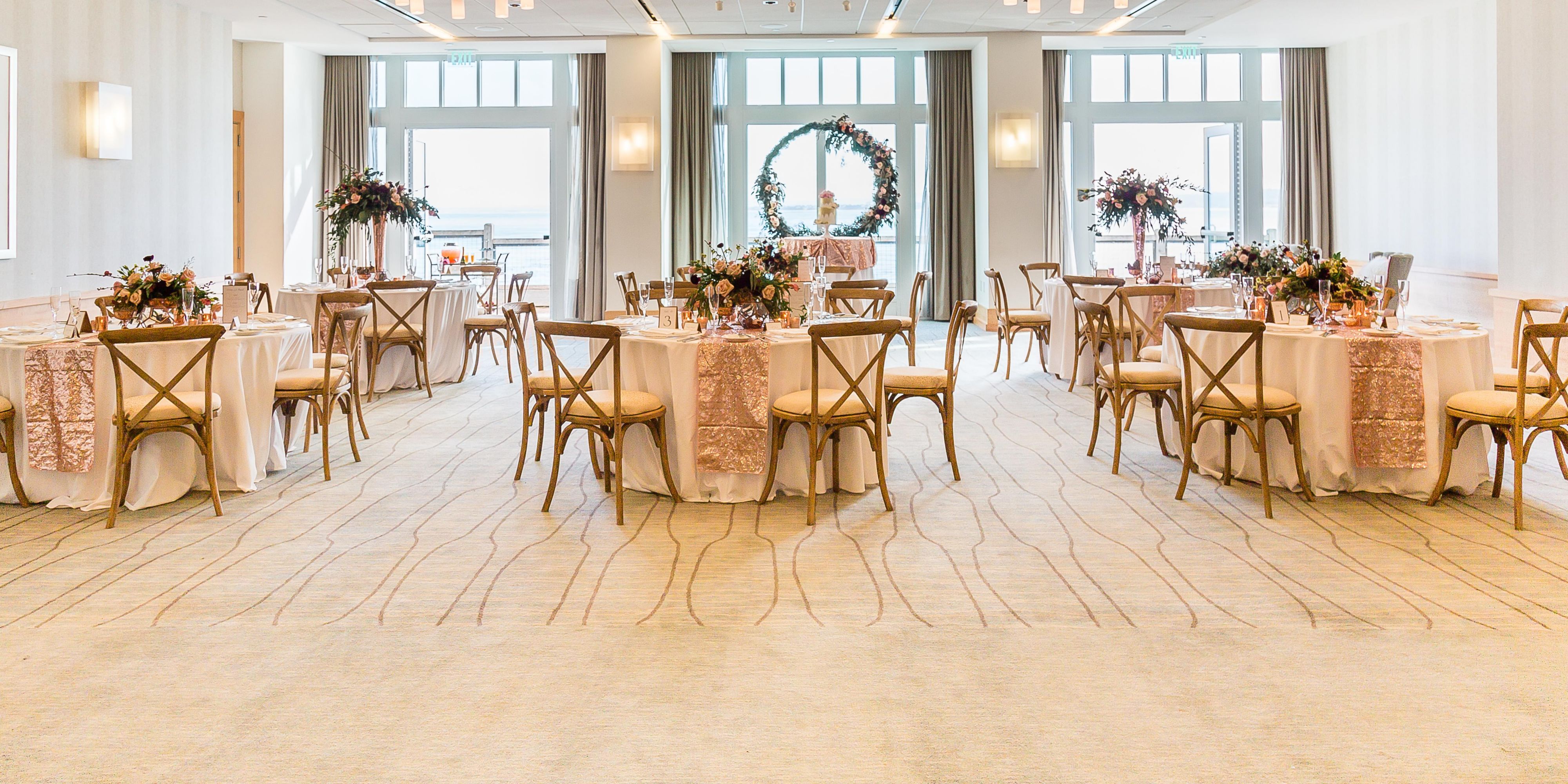 Create your dream wedding on the splendid Monterey Bay at InterContinental The Clement Monterey, where mesmerizing ocean views, bay breezes, and coastal scenery provide a stunning backdrop for your special day. Situated on Monterey's historic Cannery Row, our hotel offers spectacular oceanfront wedding venues overlooking the sapphire blue waters. 