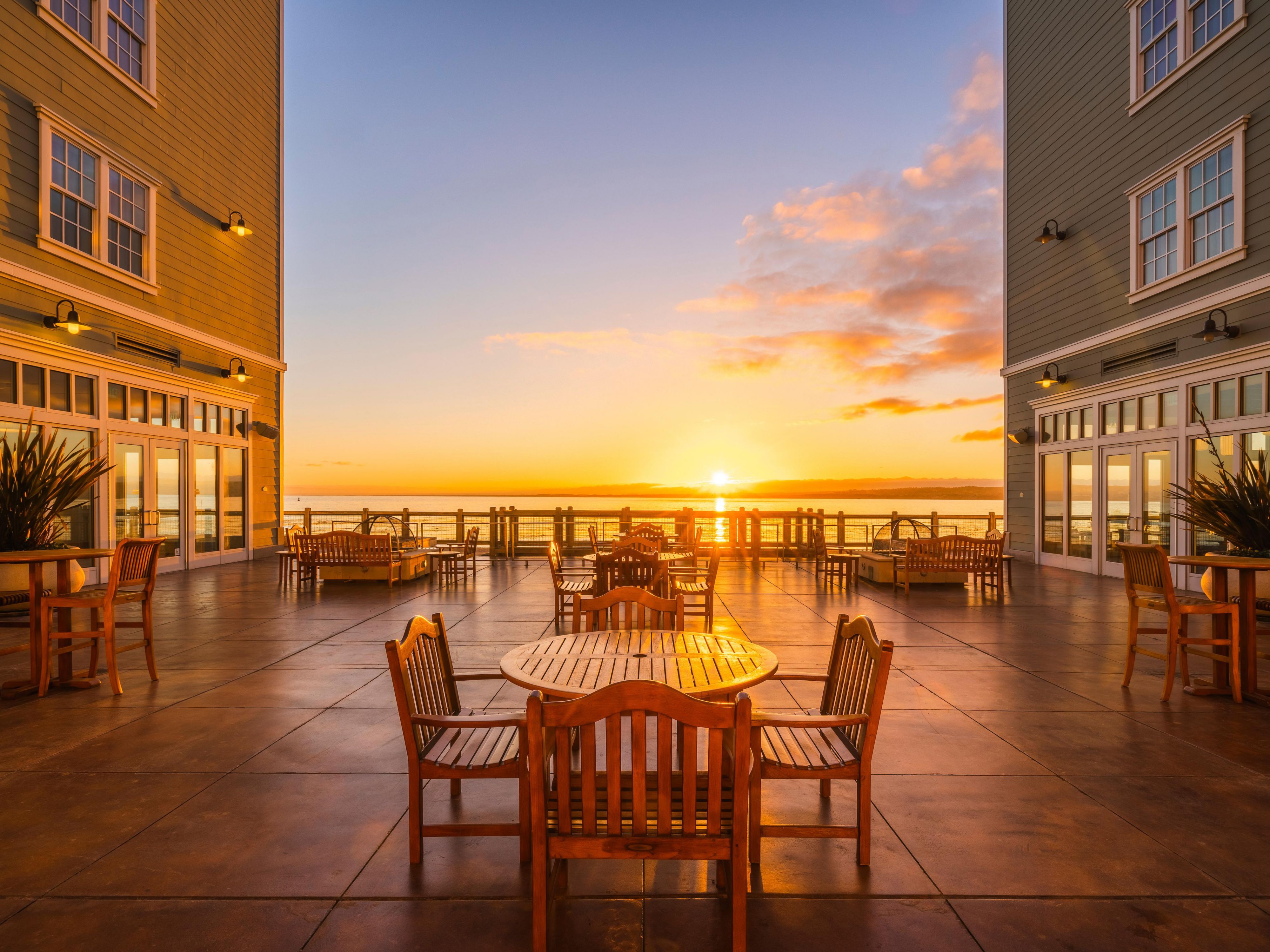 The Patio looking out at Monterey Bay