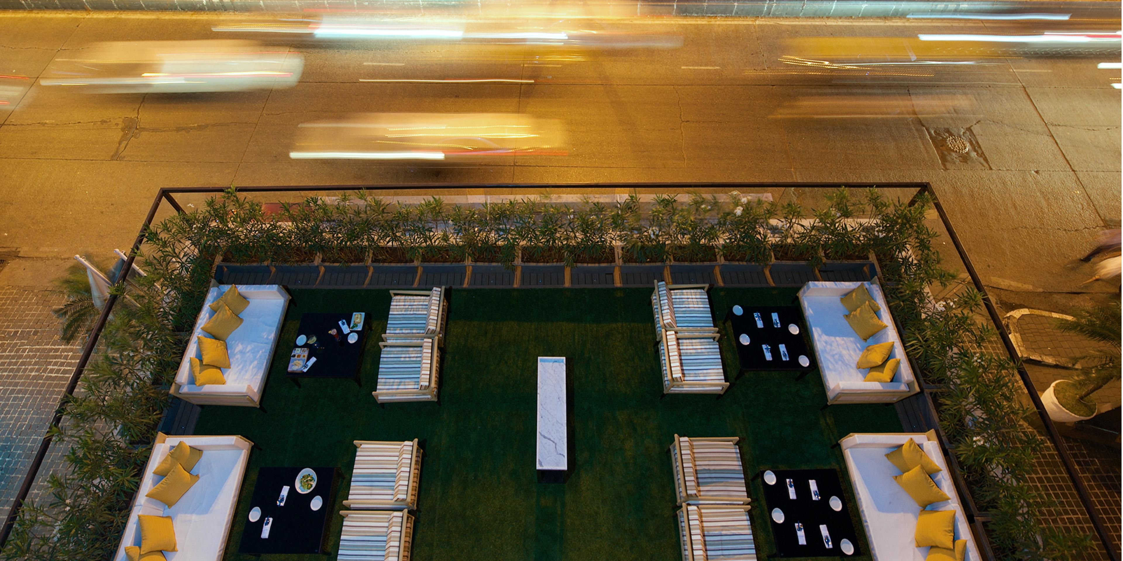 Havana Garden, the open-air terrace adjacent to L&S Bistro on Level 1, offers a serene vantage point overlooking the iconic Marine Drive promenade. With its gentle sea breeze and stunning views, it’s the ideal setting for a sunset rendezvous, a quiet evening coffee, or an intimate candle-lit dinner under the stars.