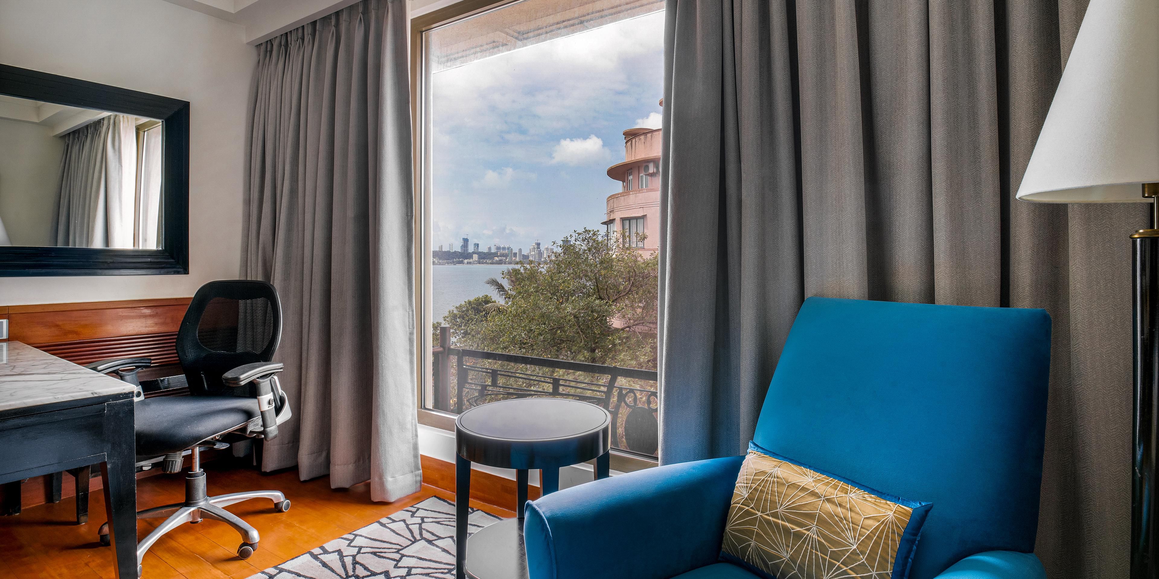 Guests can enjoy a partial sea view