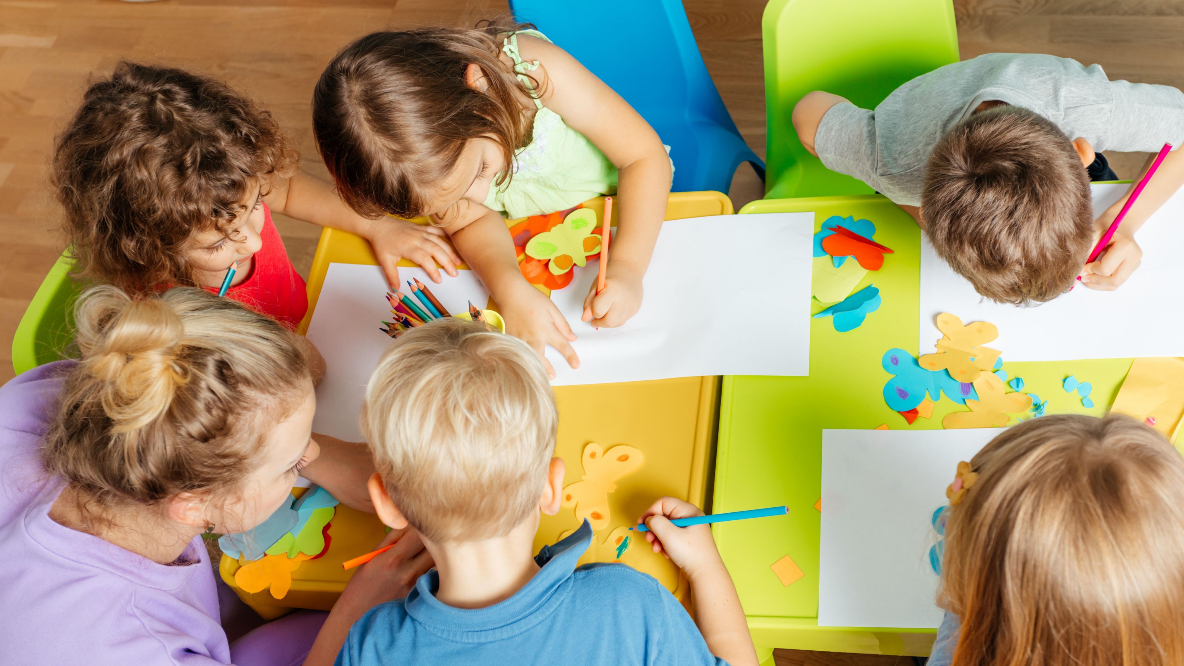 Kids creative activity and play session