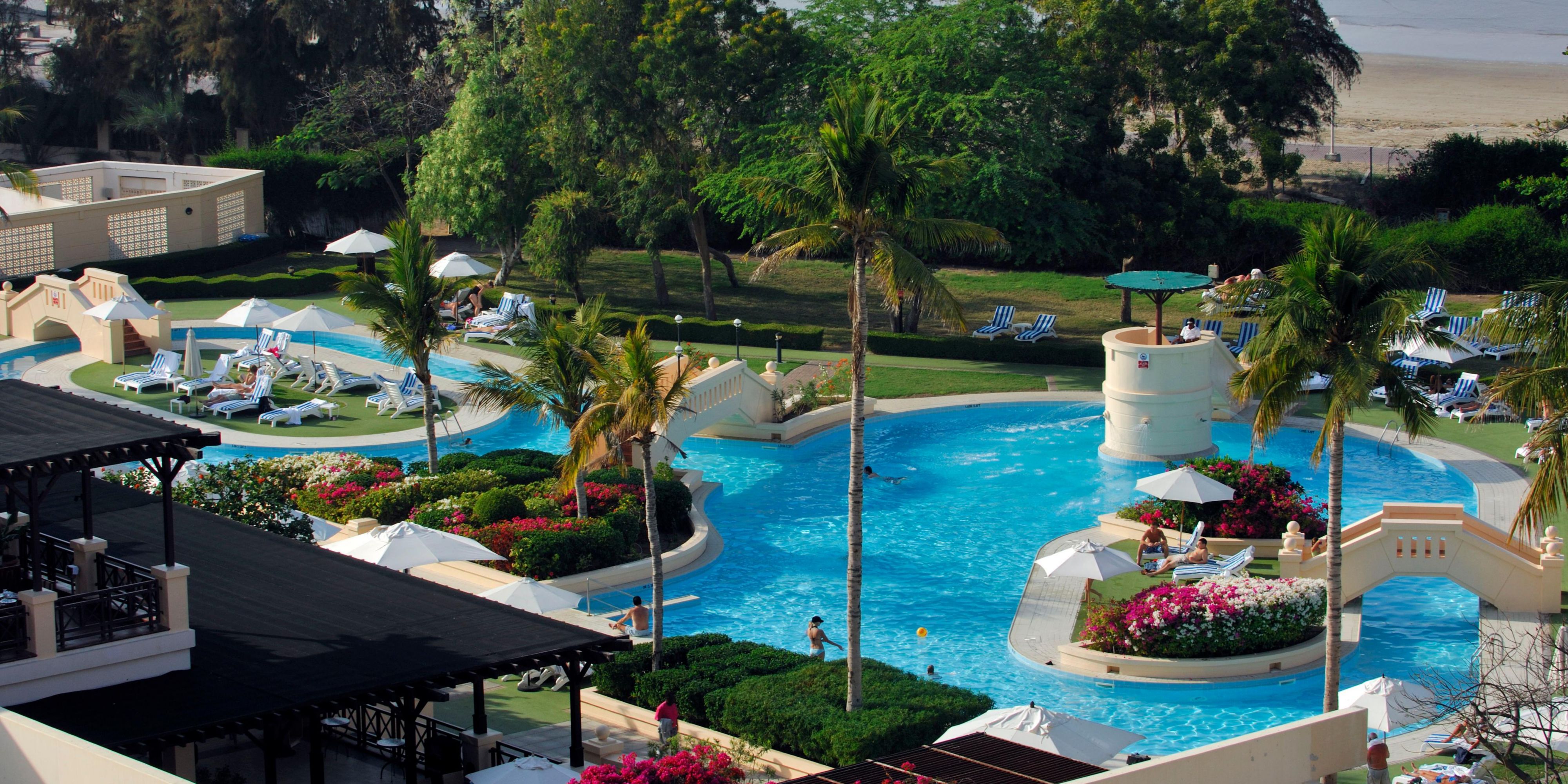 The leisure pool from the sea view room