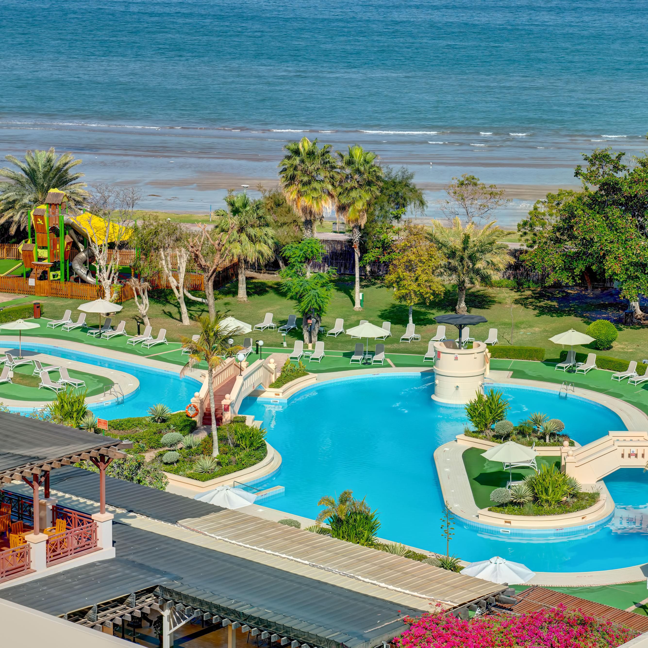 The leisure pool from the sea view room